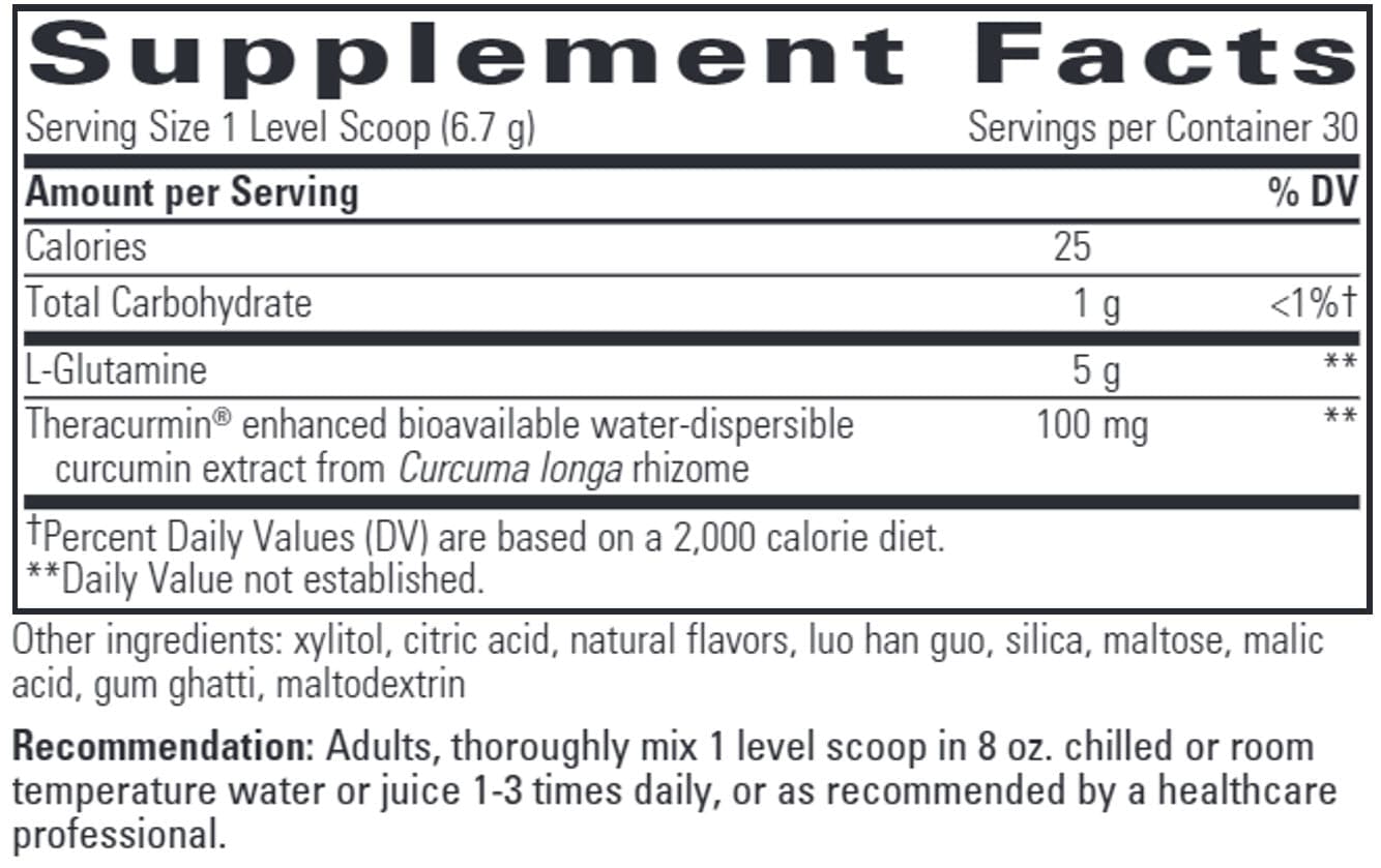 Integrative Therapeutics Glutamine Forte Ingredients