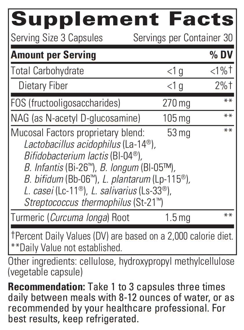 Integrative Therapeutics Mucosal Factors Ingredients
