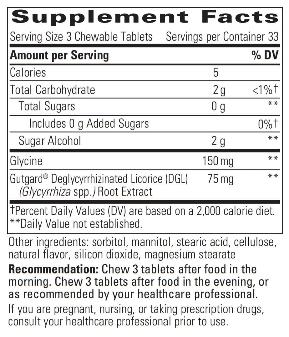 Integrative Therapeutics Rhizinate FF Ingredients