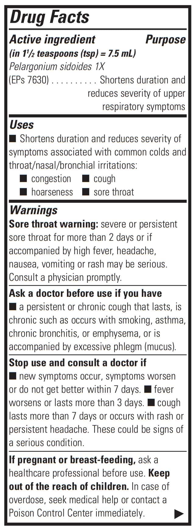 Integrative Therapeutics V Clear EPs 7630 Ingredients