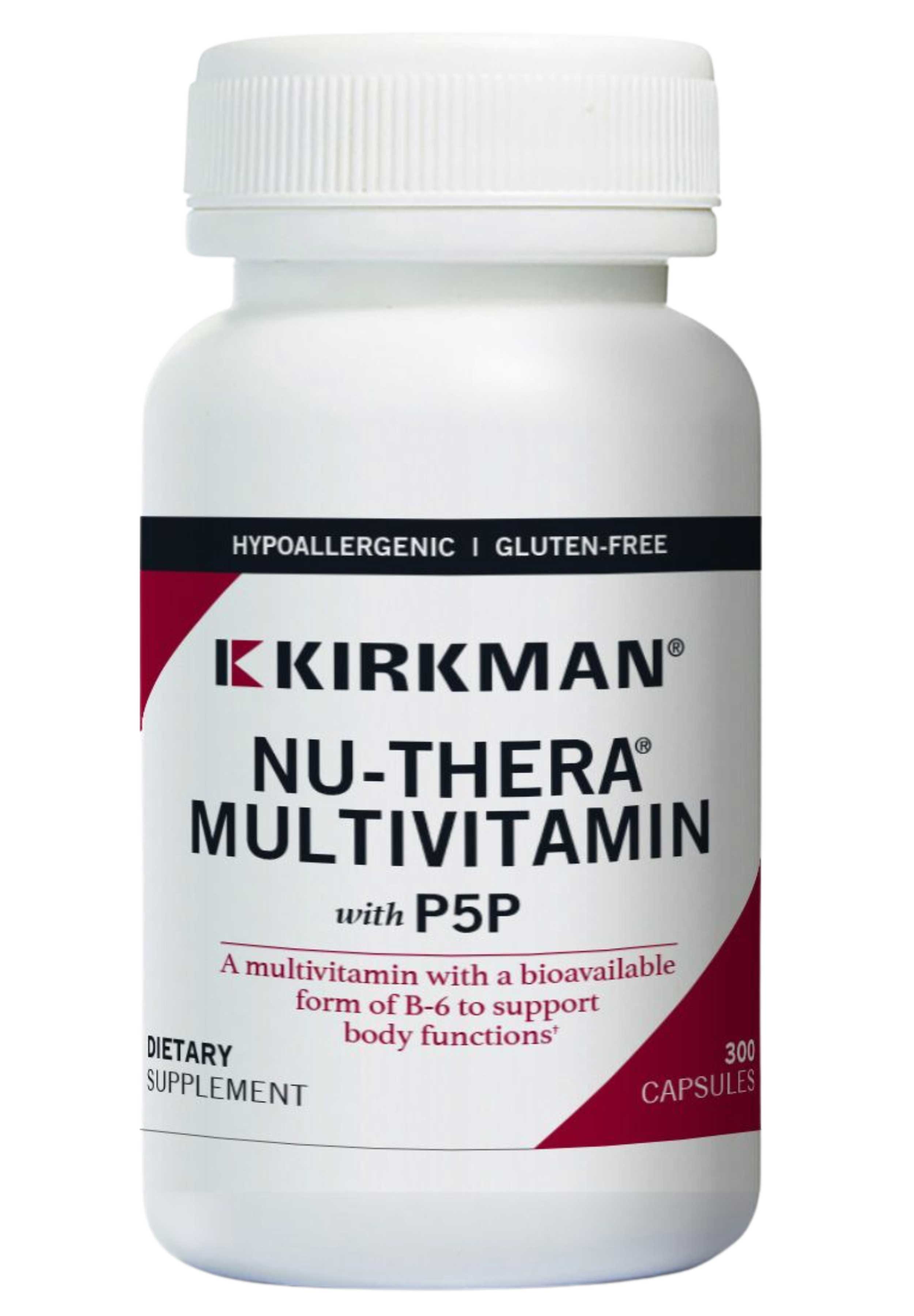 Kirkman Nu-Thera Multivitamin with P5P (Formerly Nu-Thera with 50 mg P-5-P)