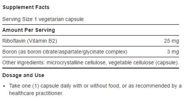 Life Extension Boron Ingredients