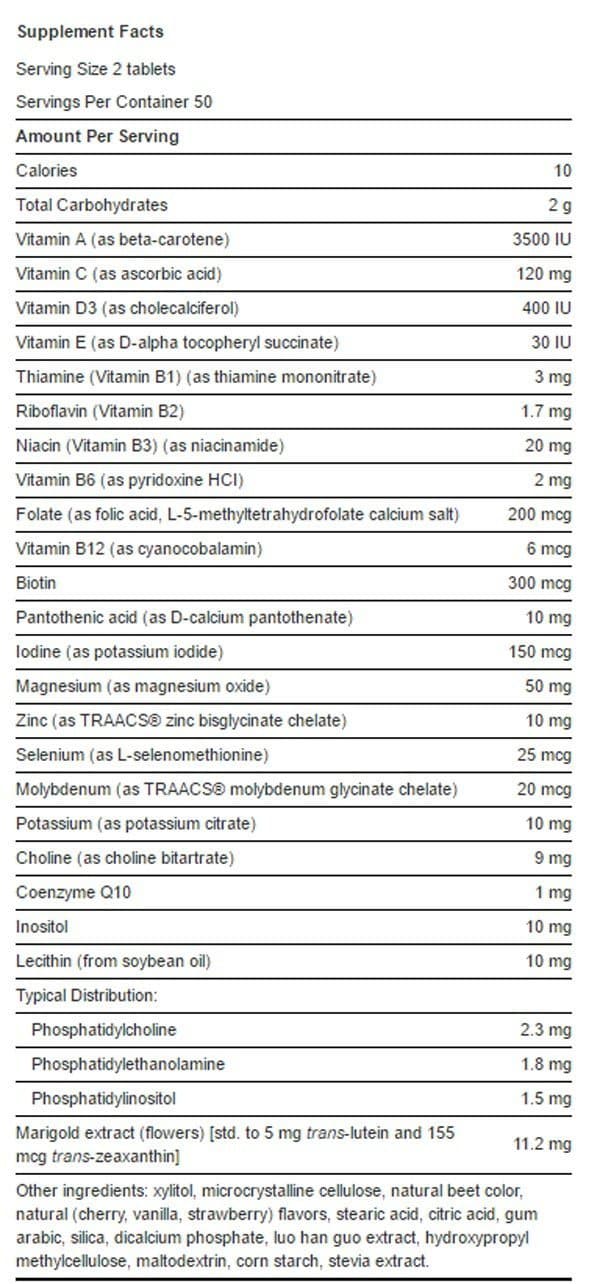 Life Extension Children’s Formula Life Extension Mix Ingredients