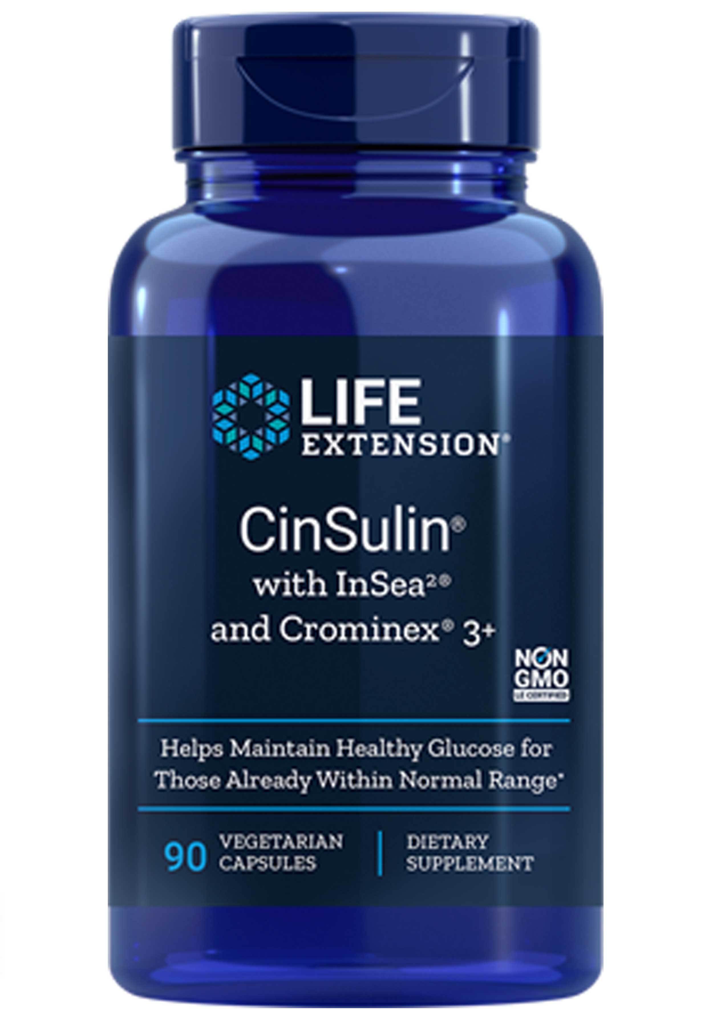 Life Extension CinSulin with InSea2 and Crominex 3+