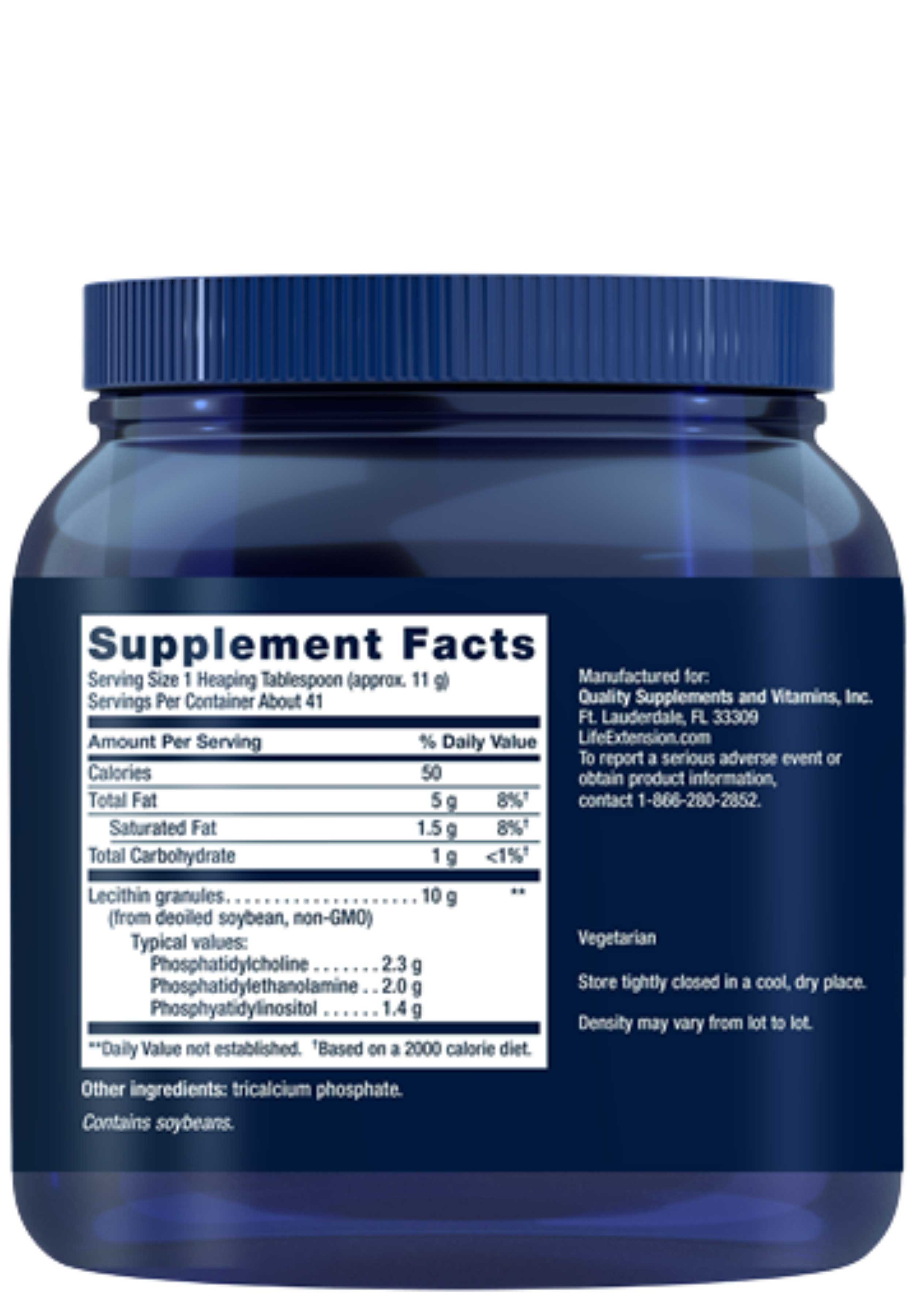 Life Extension Lecithin Ingredients