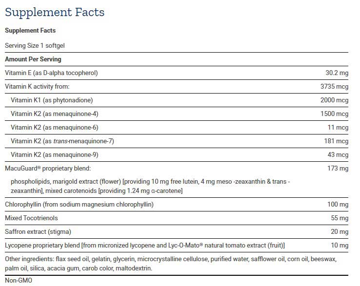 Life Extension Once-Daily Health Booster Ingredients