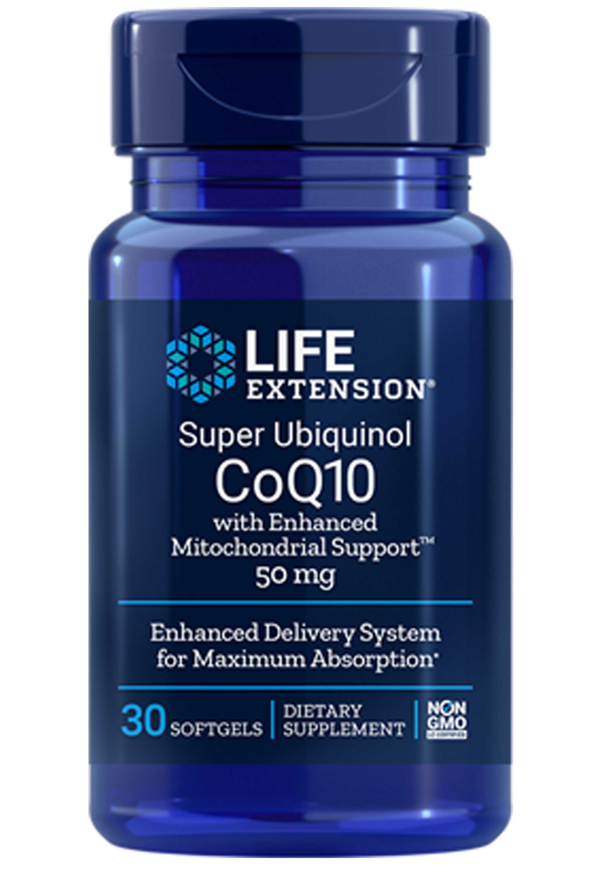 Life Extension Super Ubiquinol CoQ10 with Enhanced Mitochondrial Support