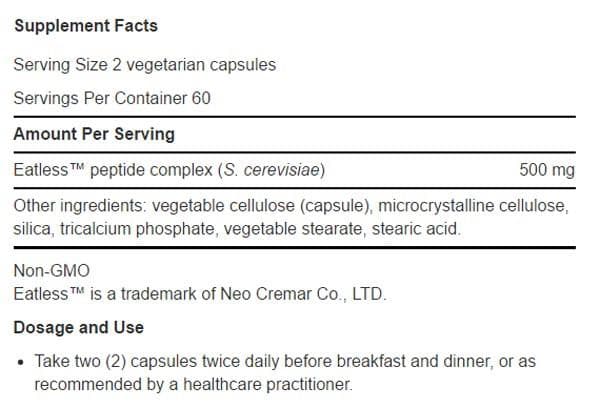 Life Extension Waist-Line Control Ingredients