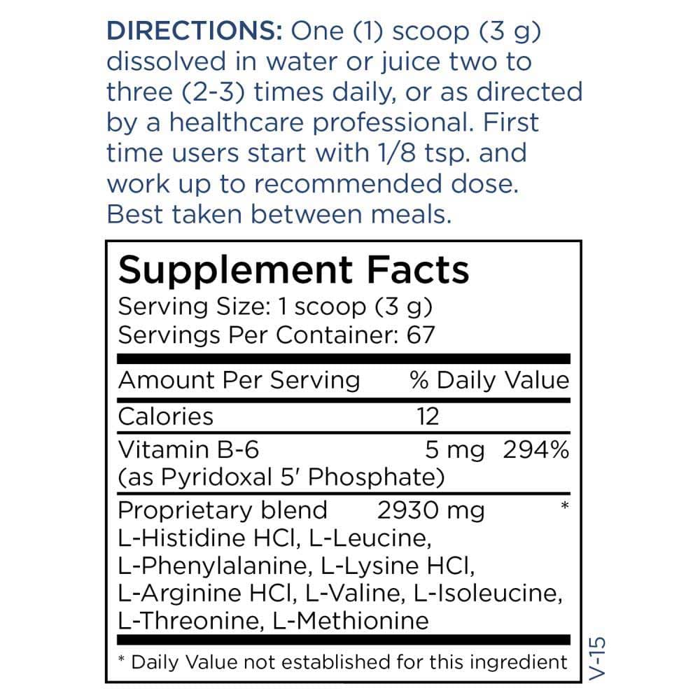 Metabolic Maintenance Amino Acid Base Unflavored Powder Ingredients