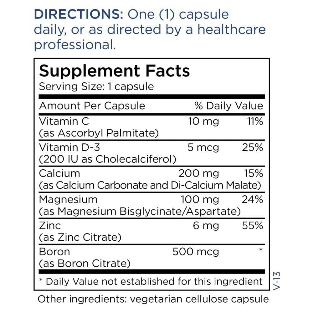 Metabolic Maintenance Cal/Mag/Zinc Complex with Vitamin D Ingredients