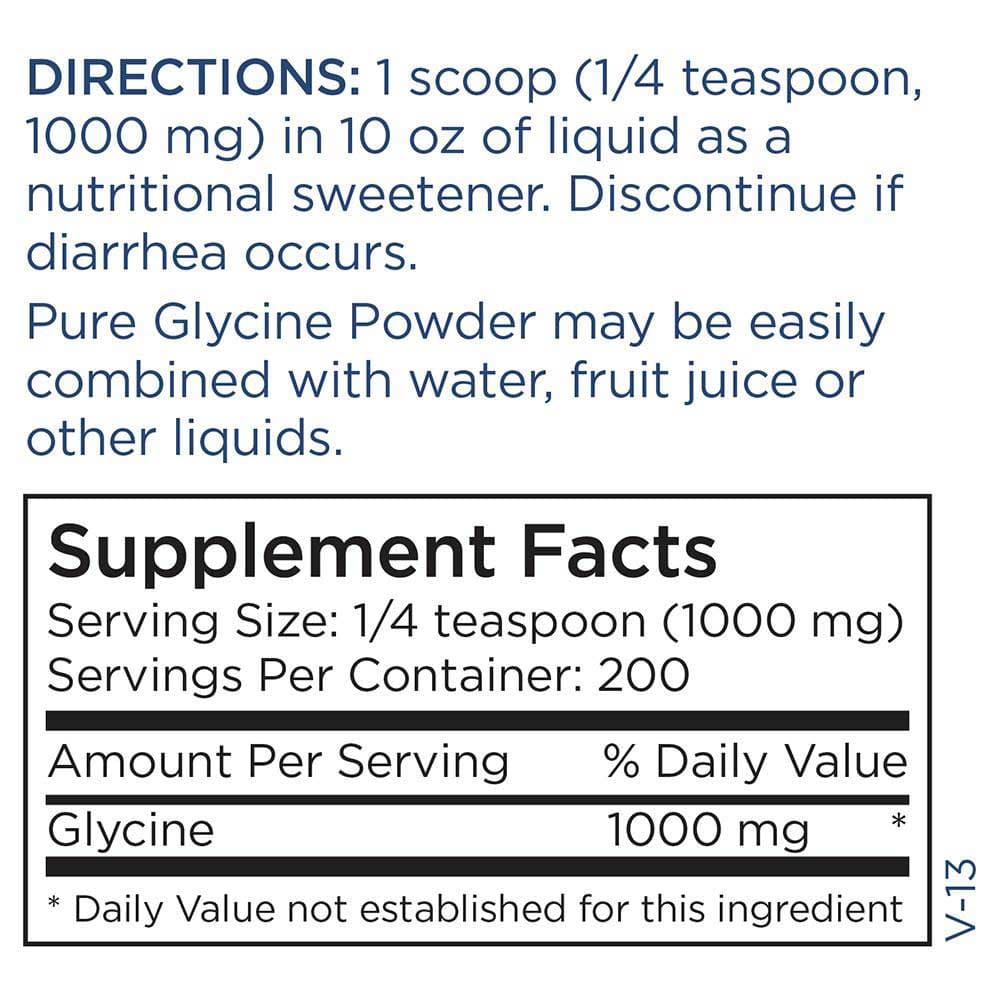 Metabolic Maintenance Glycine Powder Ingredients
