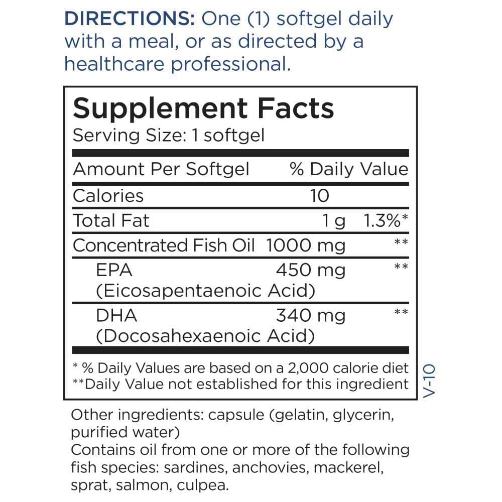 Metabolic Maintenance Mega Omega Extra Strength Ingredients