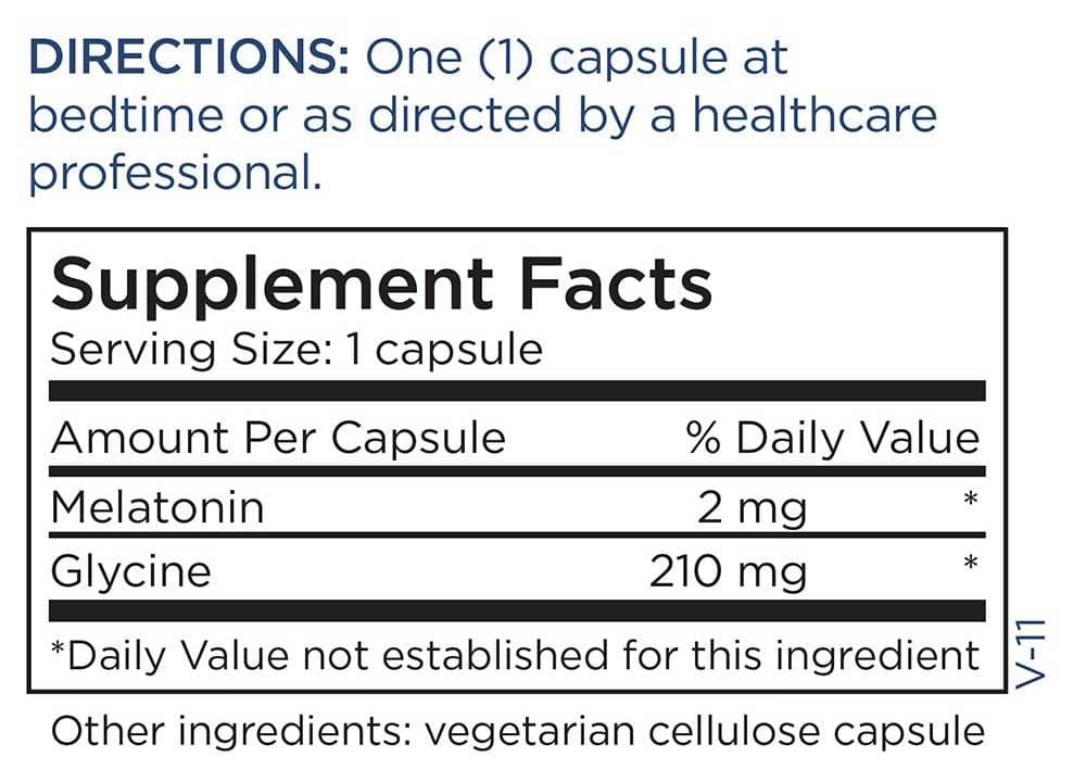 Metabolic Maintenance Melatonin Ingredients