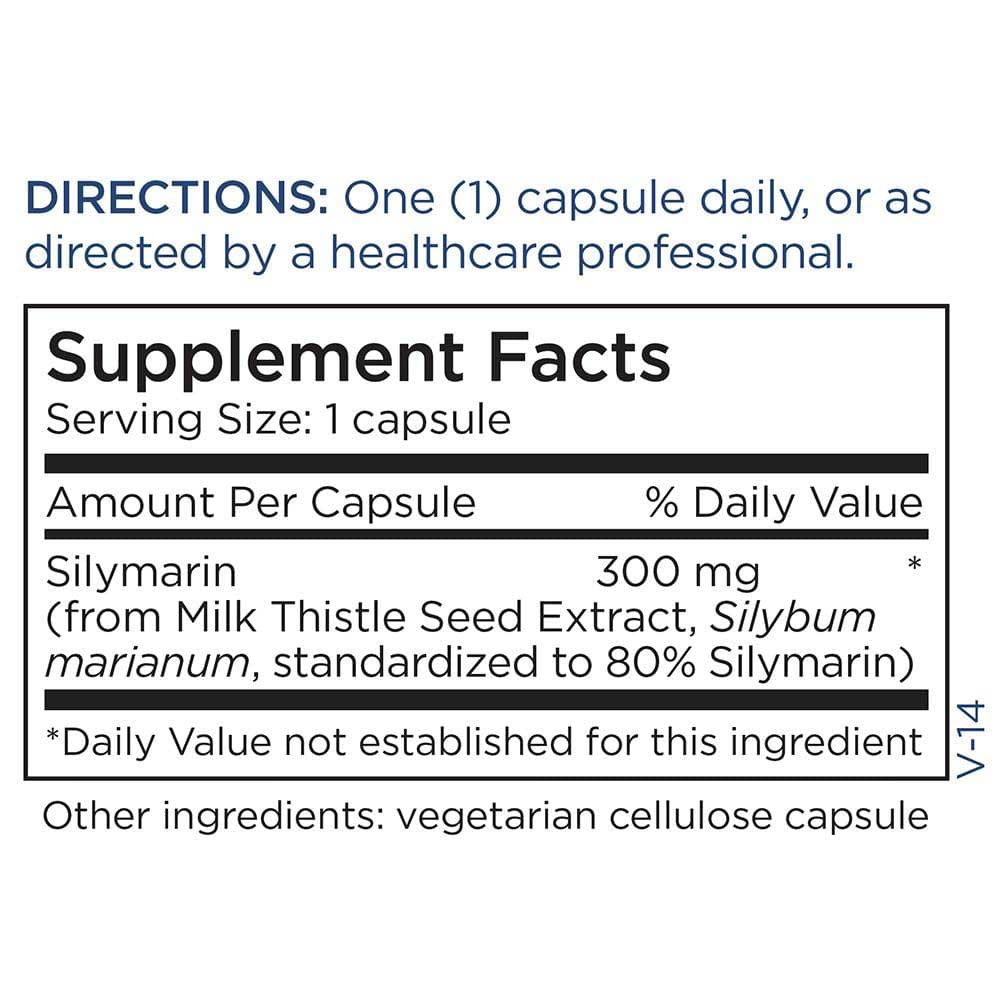 Metabolic Maintenance Silymarin 300 mg Ingredients