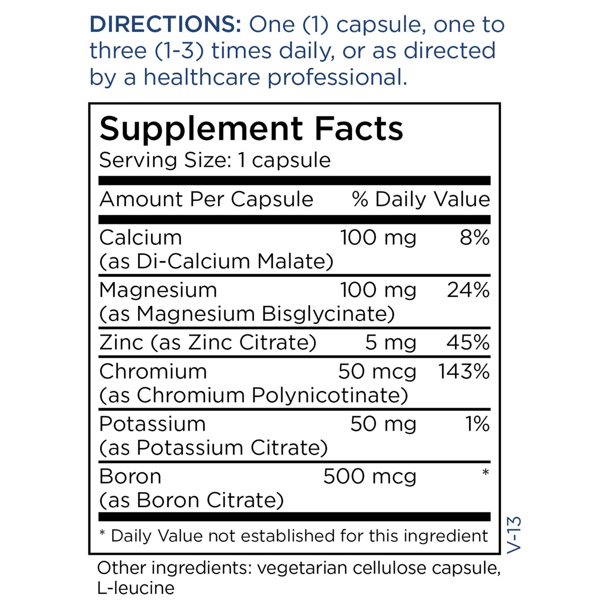 Metabolic Maintenance Spaz-Out Ingredients