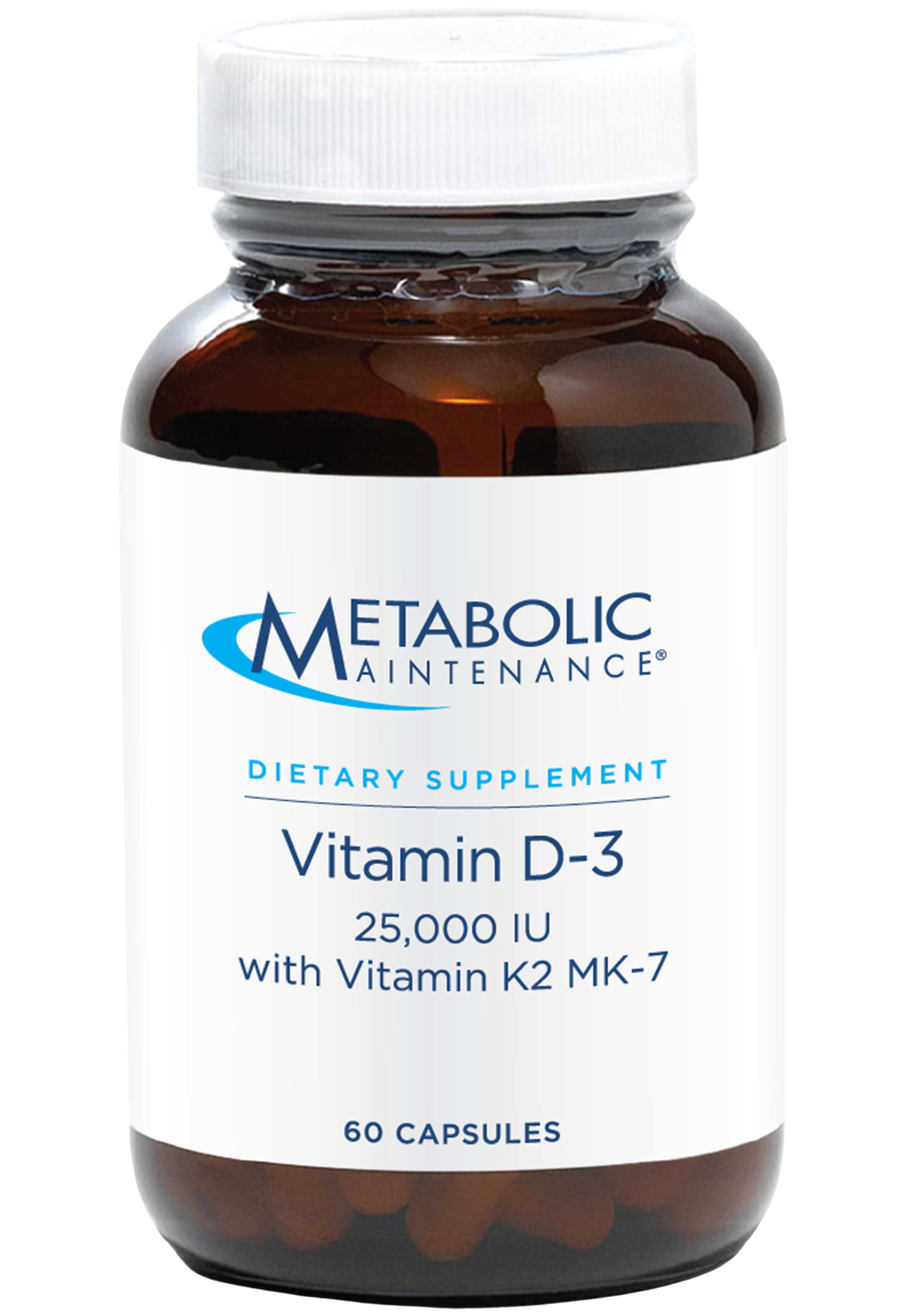 Metabolic Maintenance Vitamin D-3, 25,000 IU with Vitamin K2 MK-7