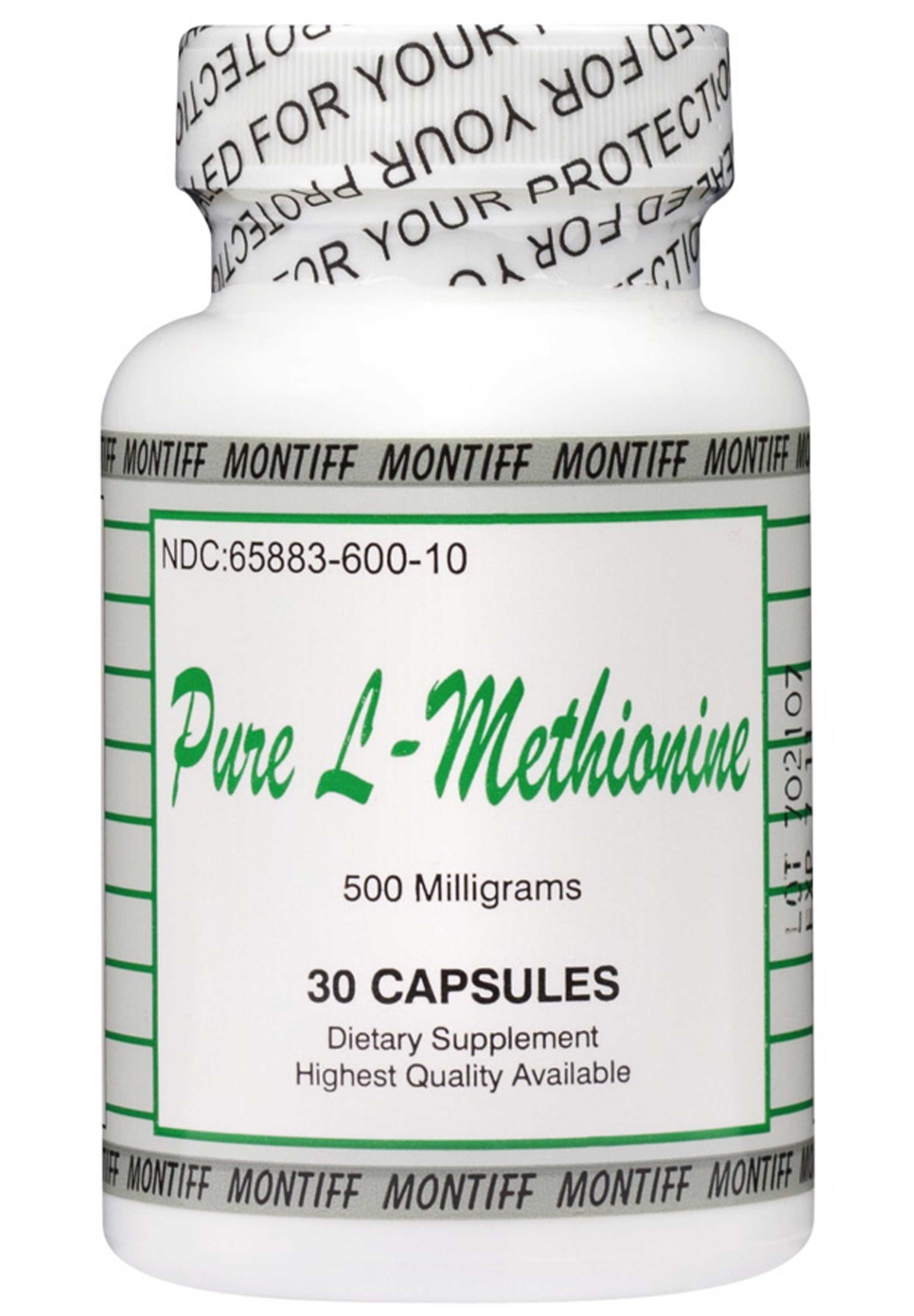 Montiff Pure L-Methionine 500 mg