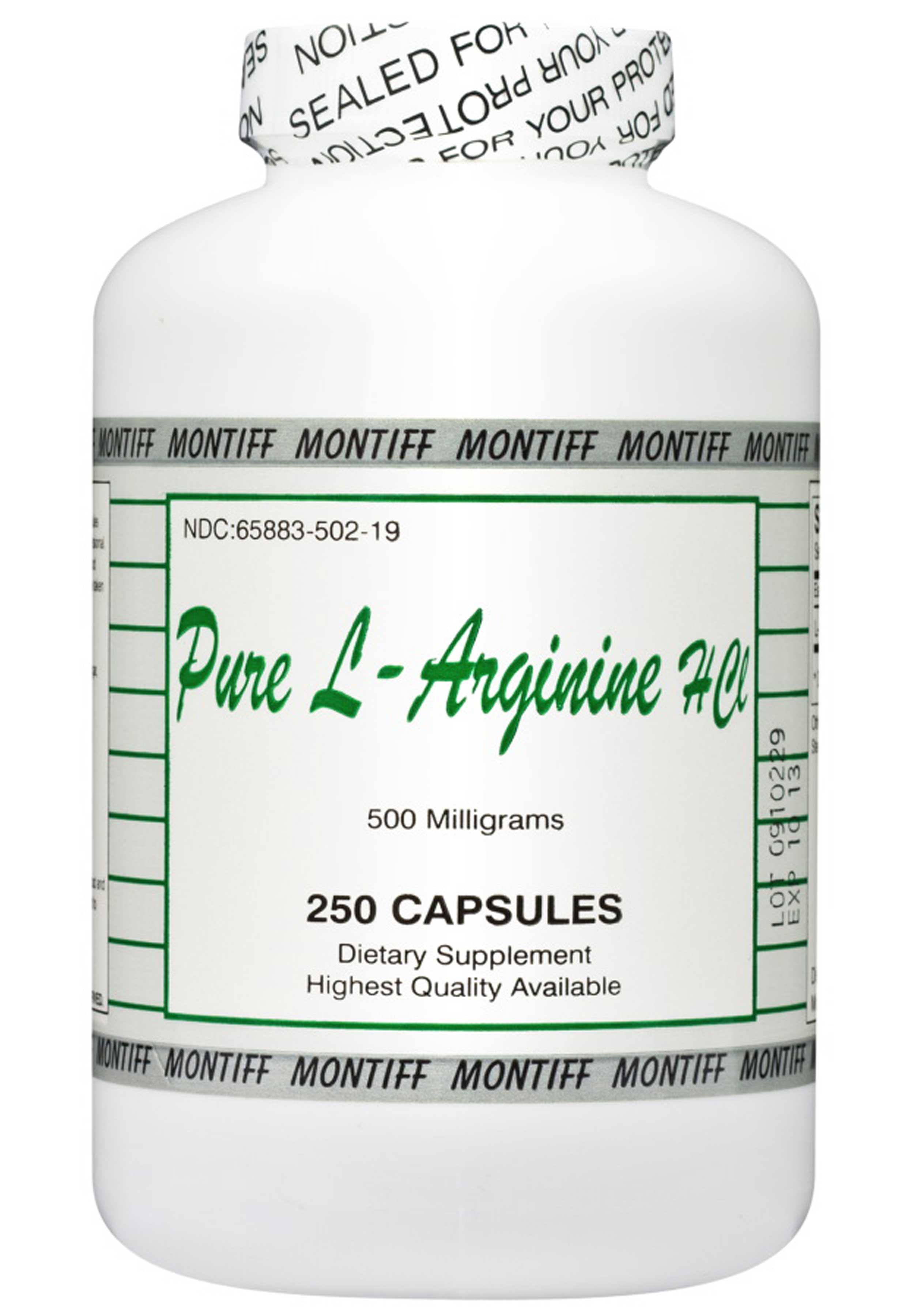 Montiff Pure L-Arginine HCl 500 mg