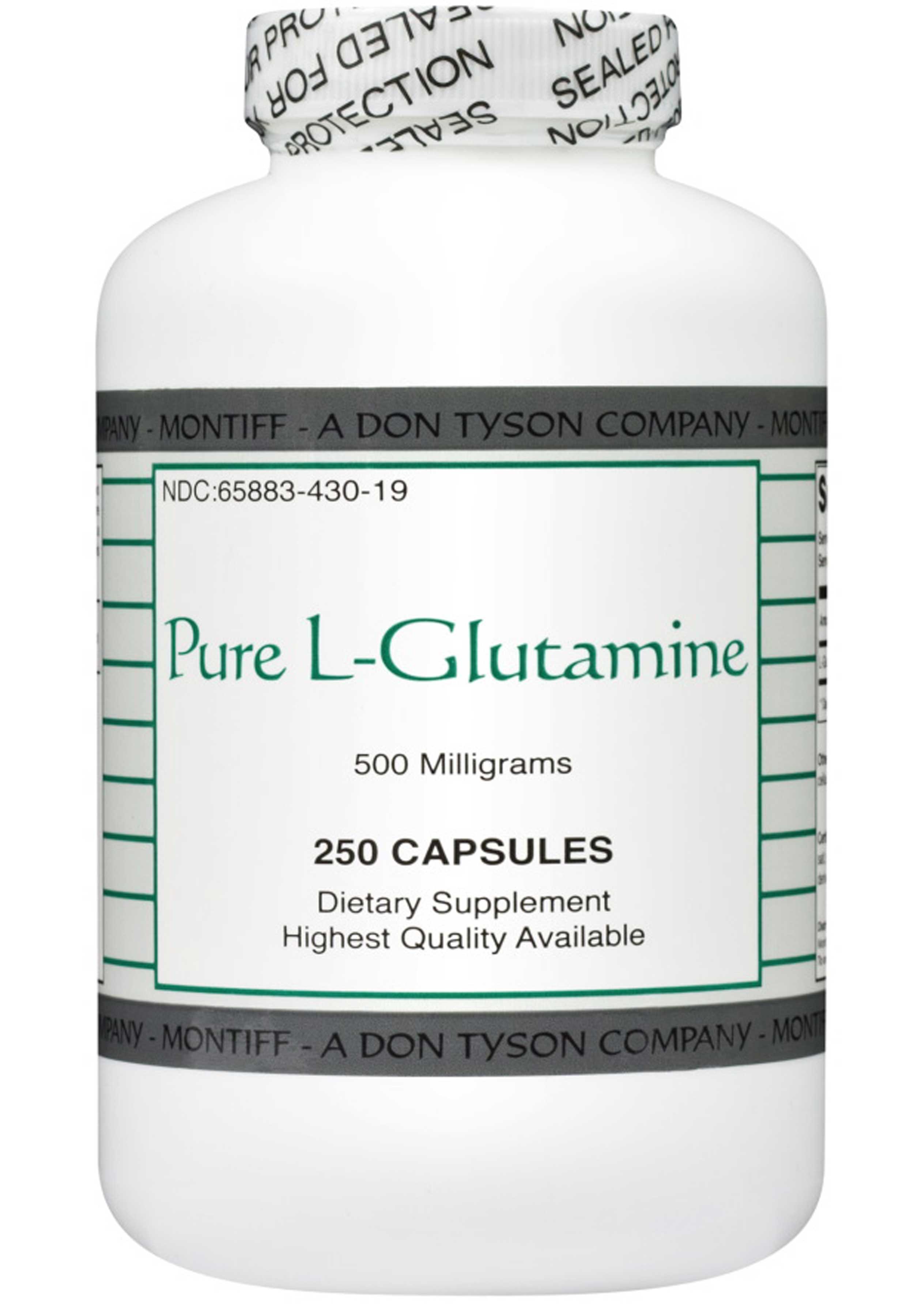 Montiff Pure L-Glutamine 500 mg