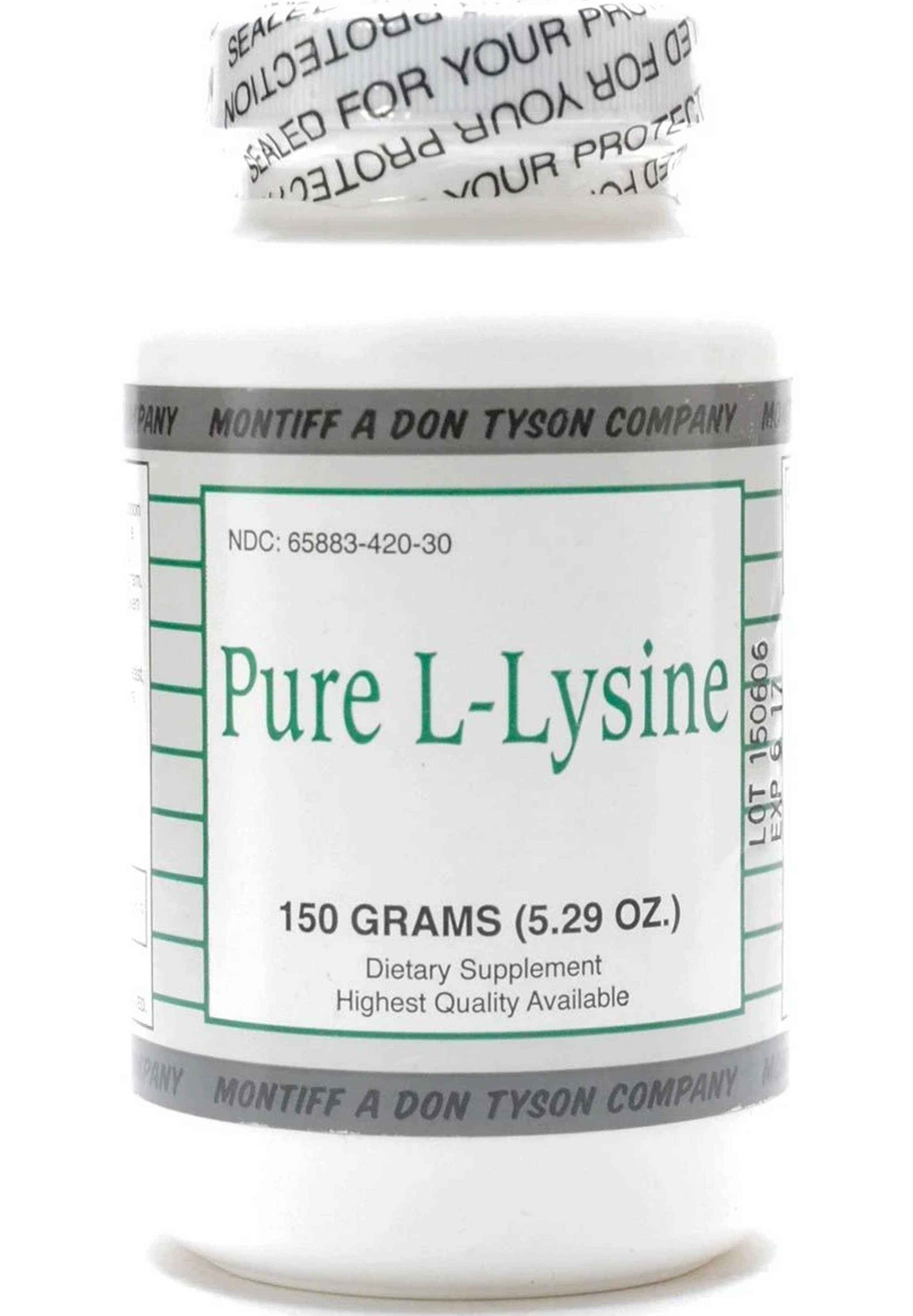 Montiff Pure L-Lysine 150 Grams