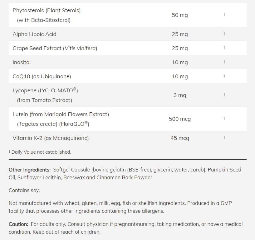 NOW ADAM Men's Multivitamin Ingredients
