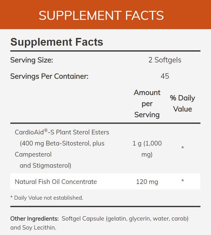 NOW Beta-Sitosterol Plant Sterols Ingredients