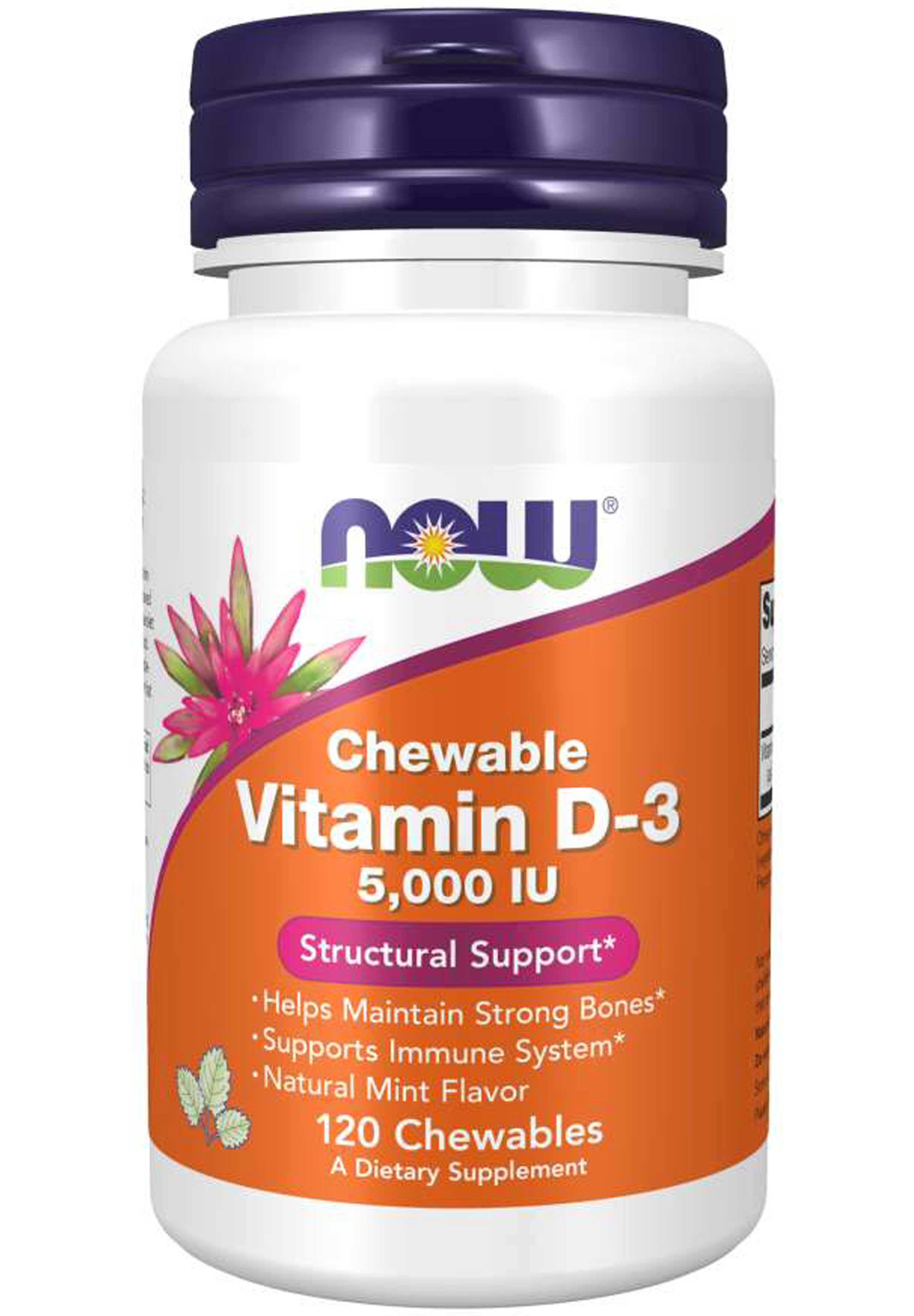 NOW Chewable Vitamin D-3 5,000 IU