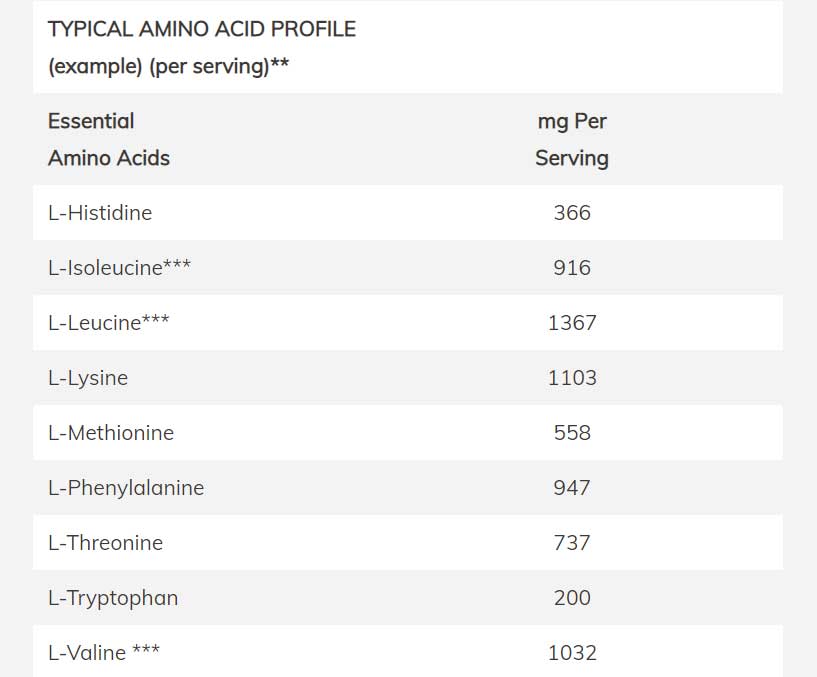 NOW Sports Egg White Protein Powder Ingredients