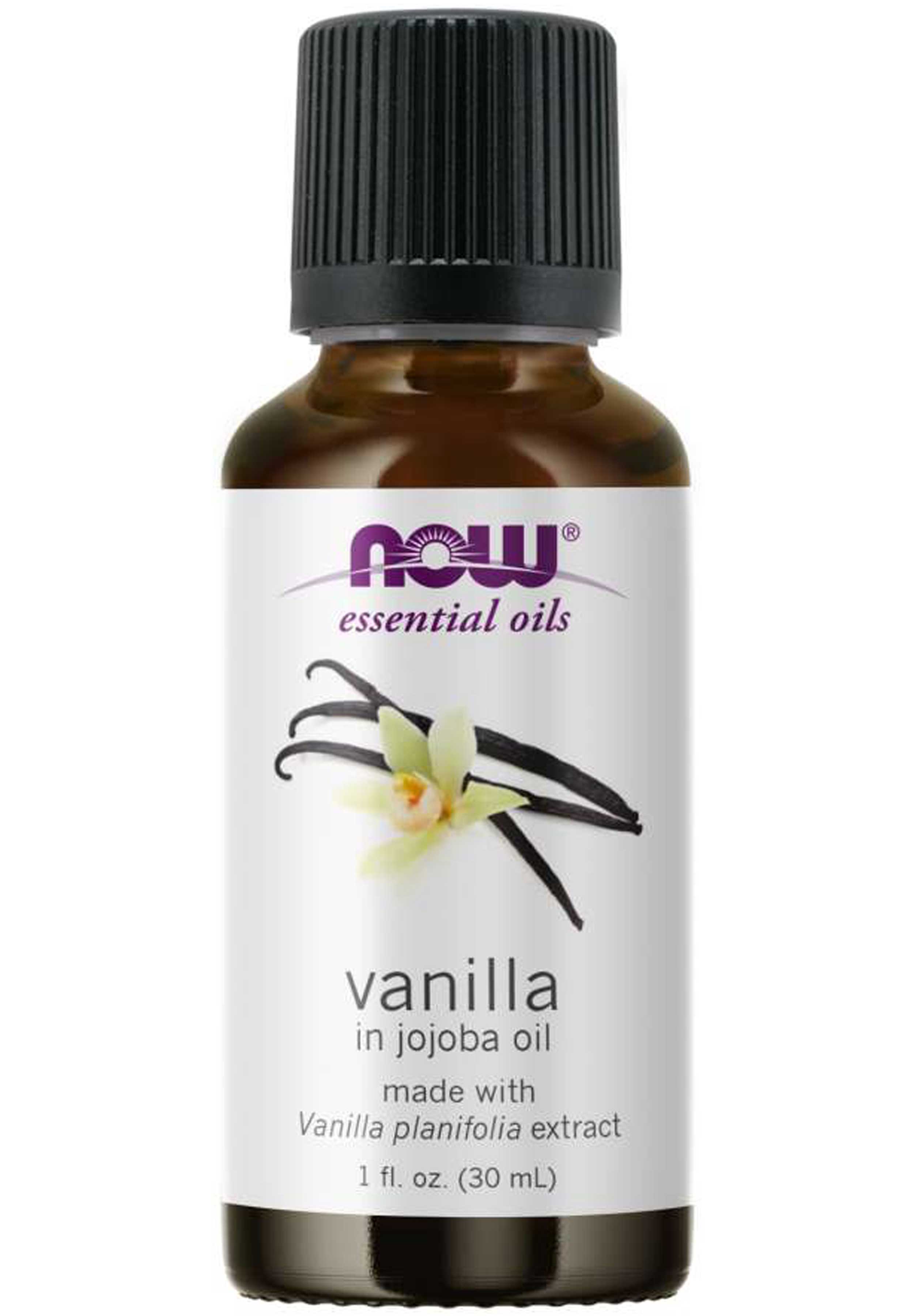 NOW Essential Oils Natural Vanilla in Jojoba Oil