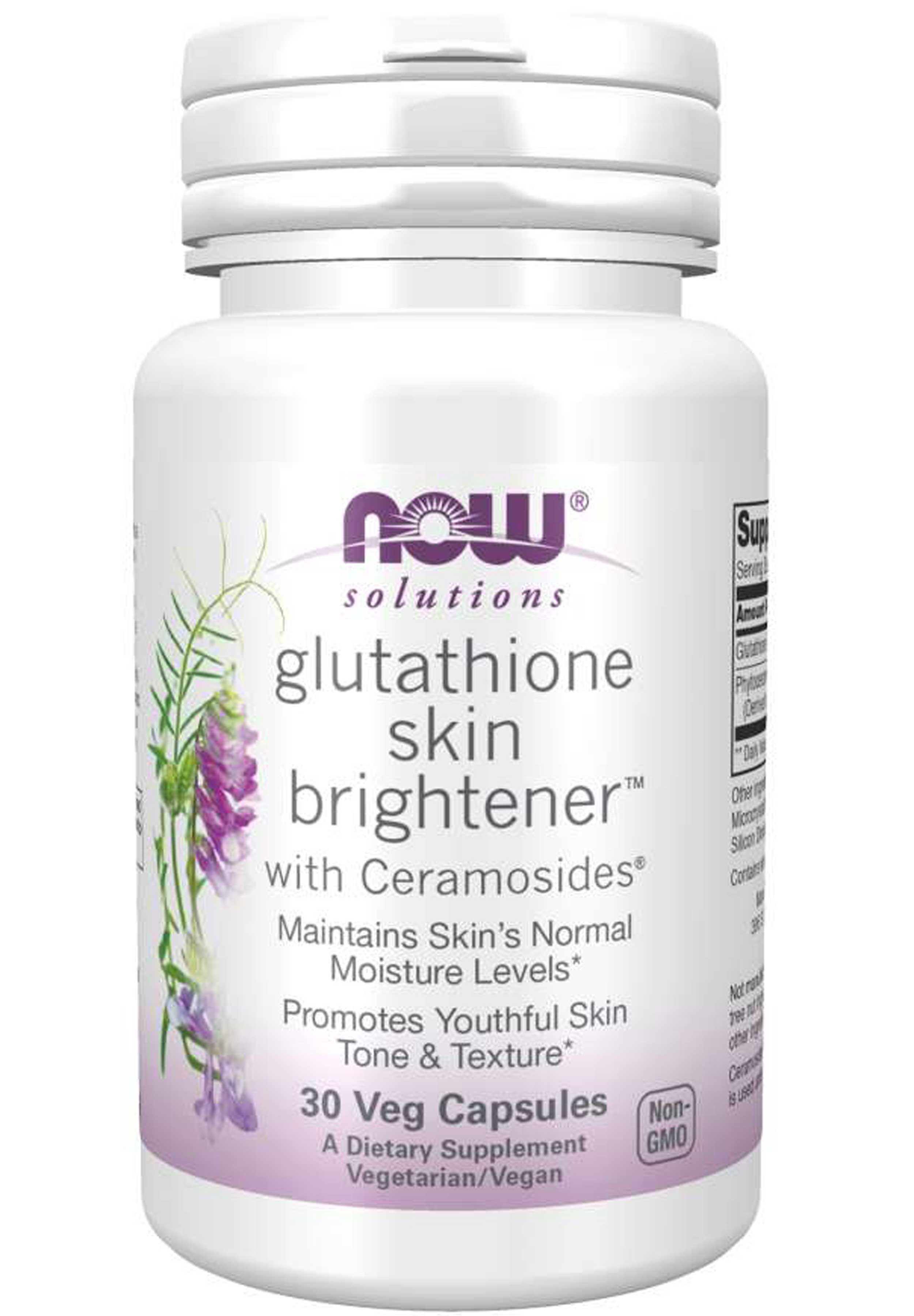 NOW Solutions Glutathione Skin Brightener, Veg Capsules