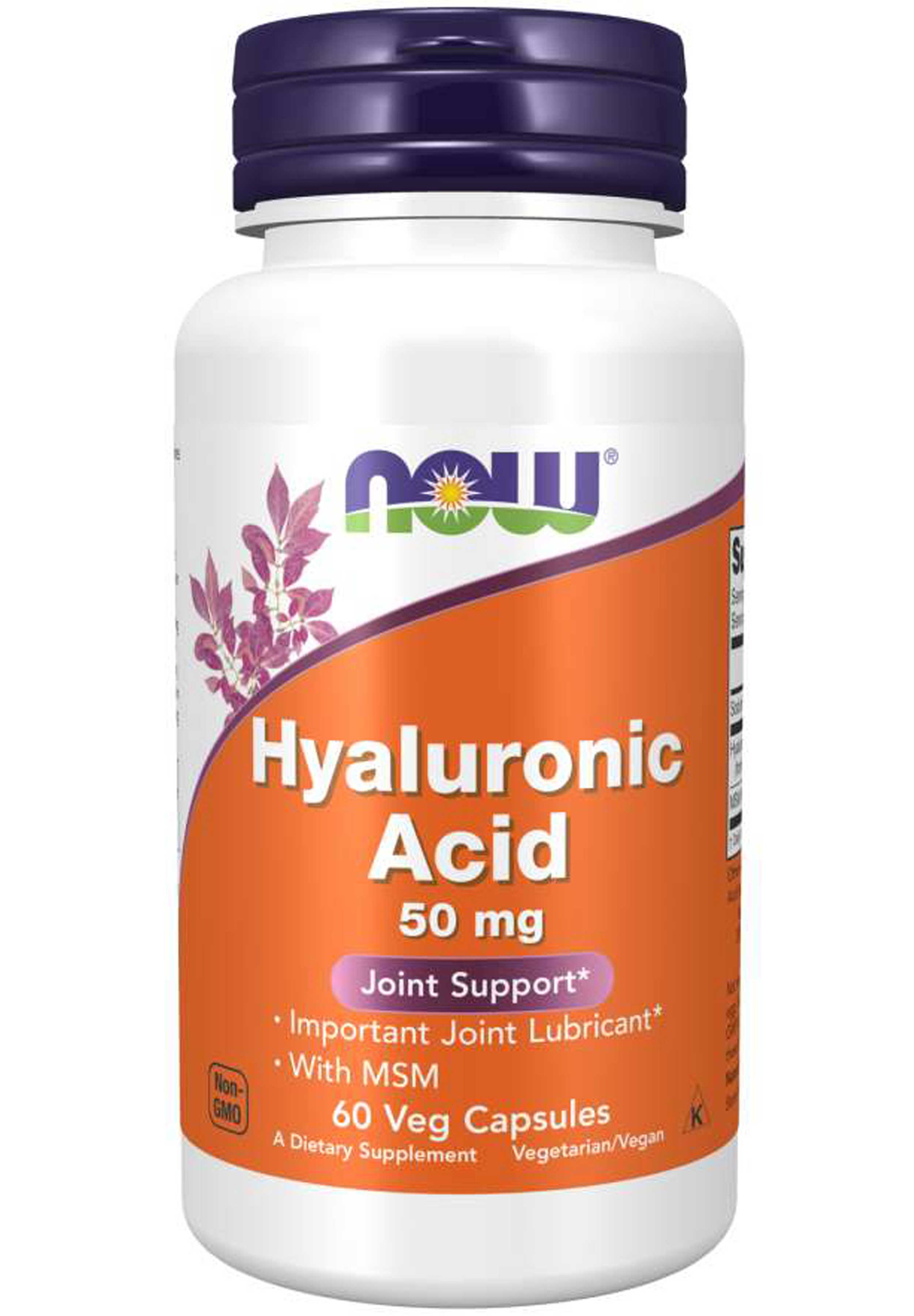 NOW Hyaluronic Acid with MSM 50 mg