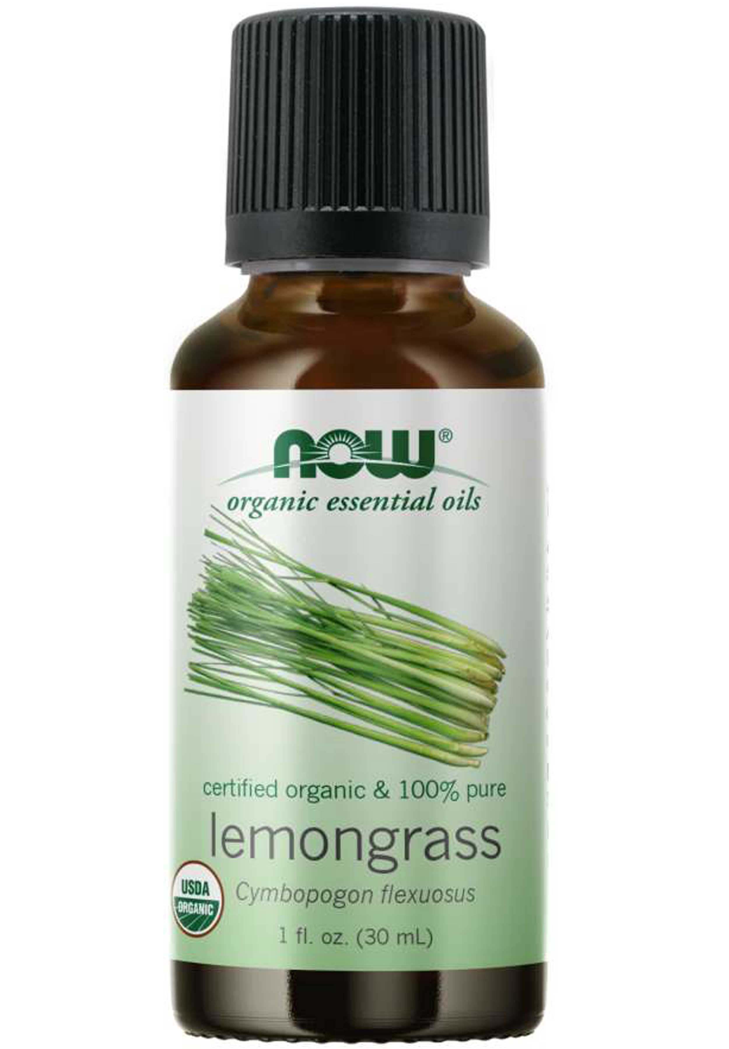 NOW Organic Essential Oils Lemongrass Oil, Organic