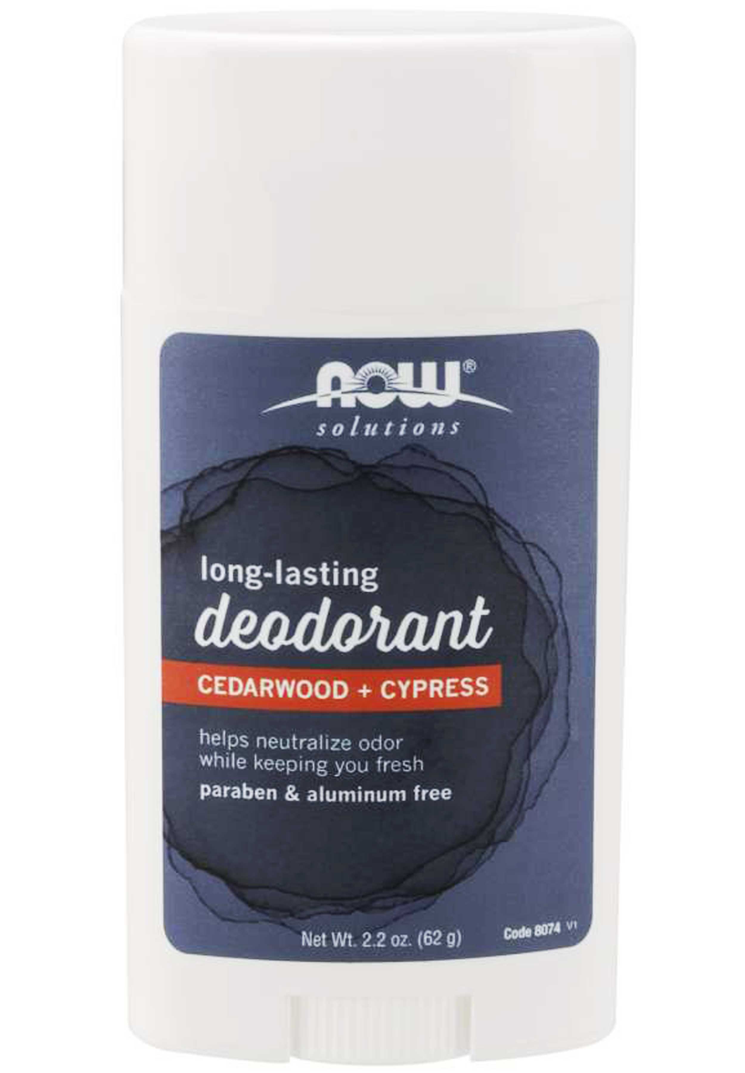 NOW Solutions Long-Lasting Deodorant - Cedarwood
