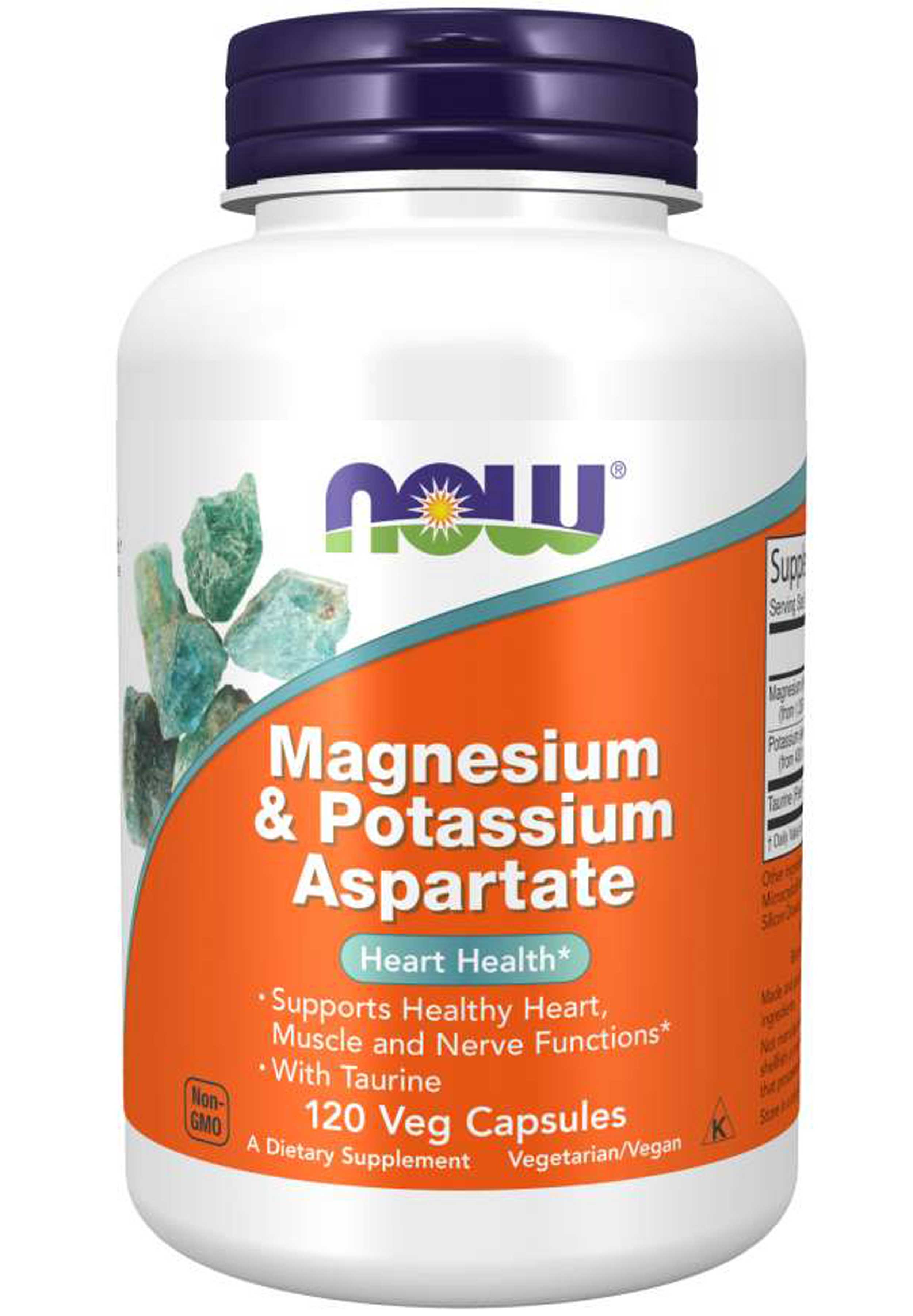 NOW Magnesium & Potassium Aspartate