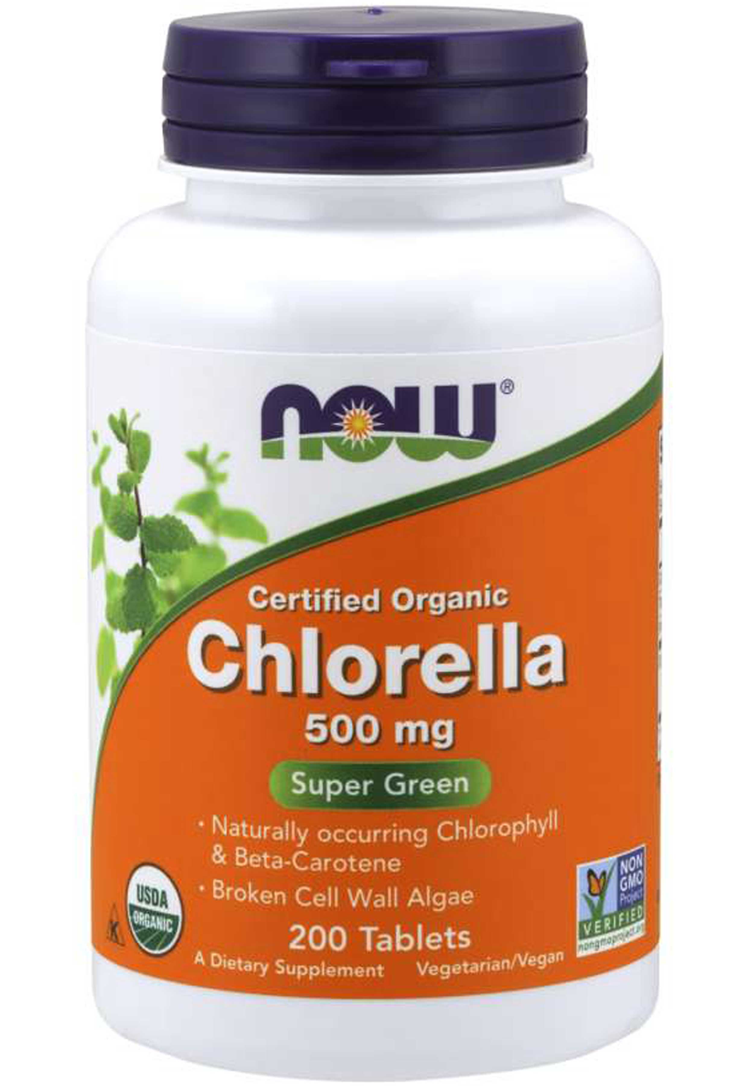 NOW Organic Chlorella 500 mg