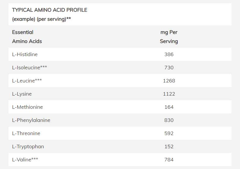 NOW Sports Organic Pea Protein Ingredients