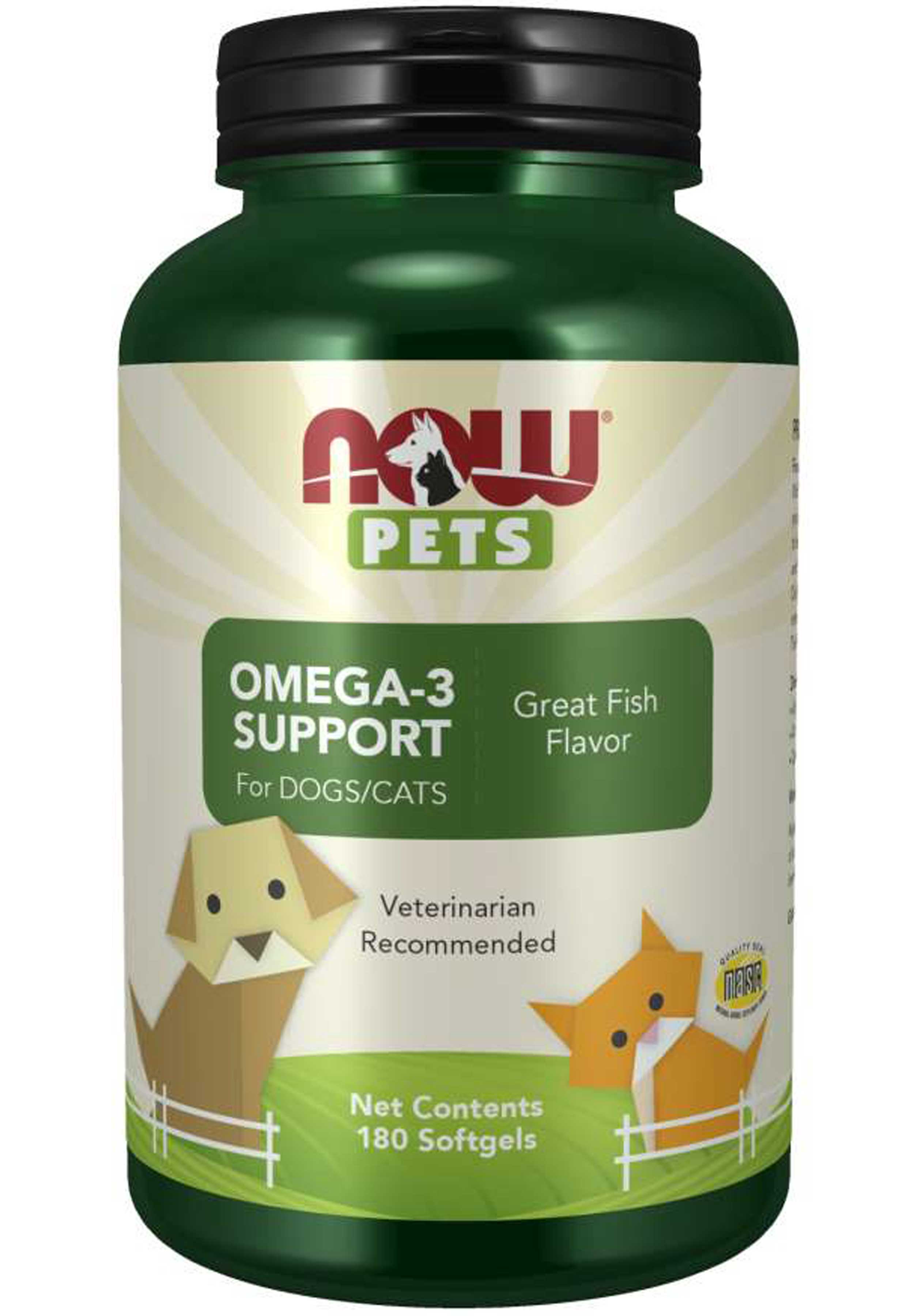 NOW Pets Omega-3 Support for Dogs/Cats