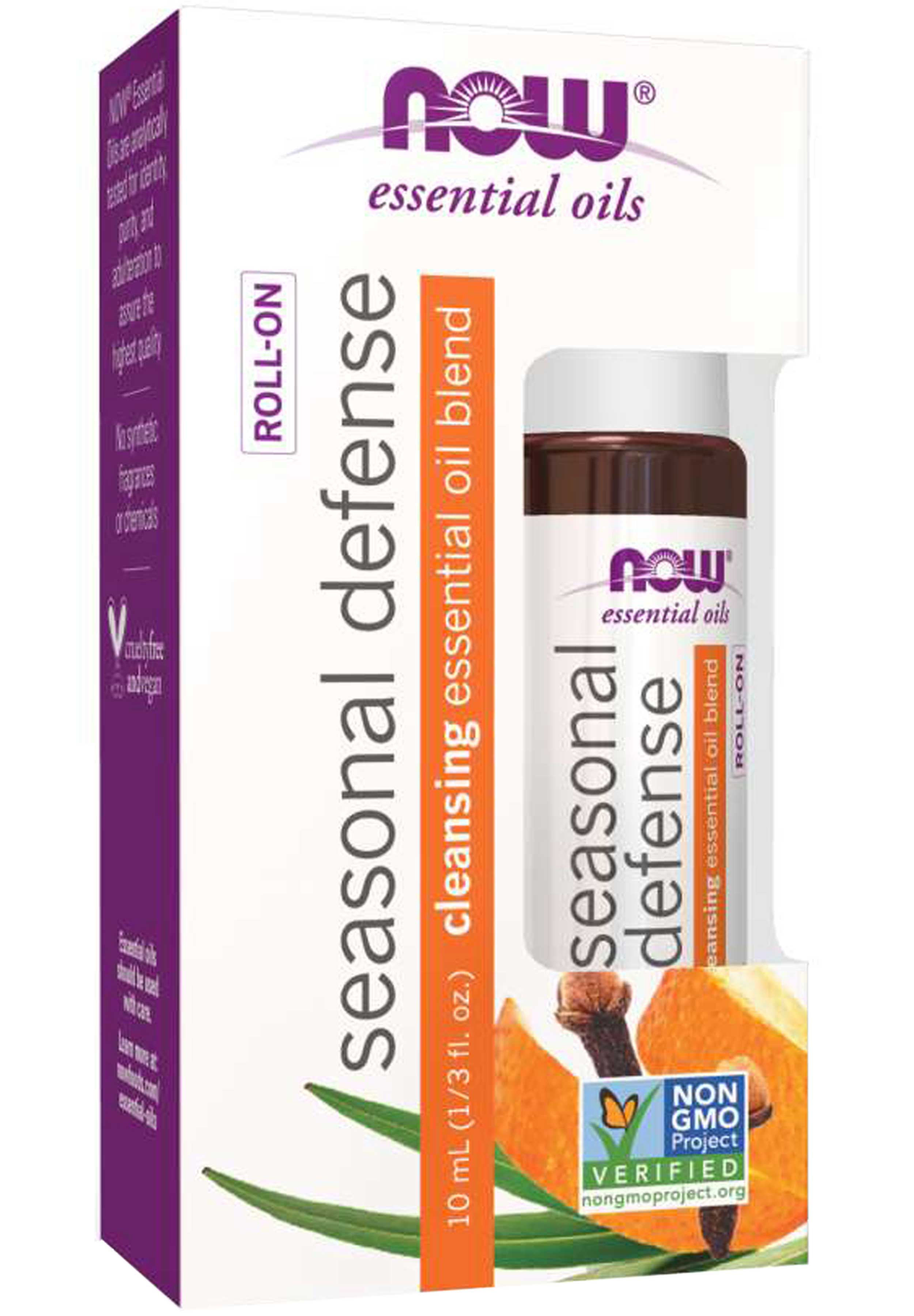 NOW Essential Oils Seasonal Defense Essential Oil Blend Roll-On