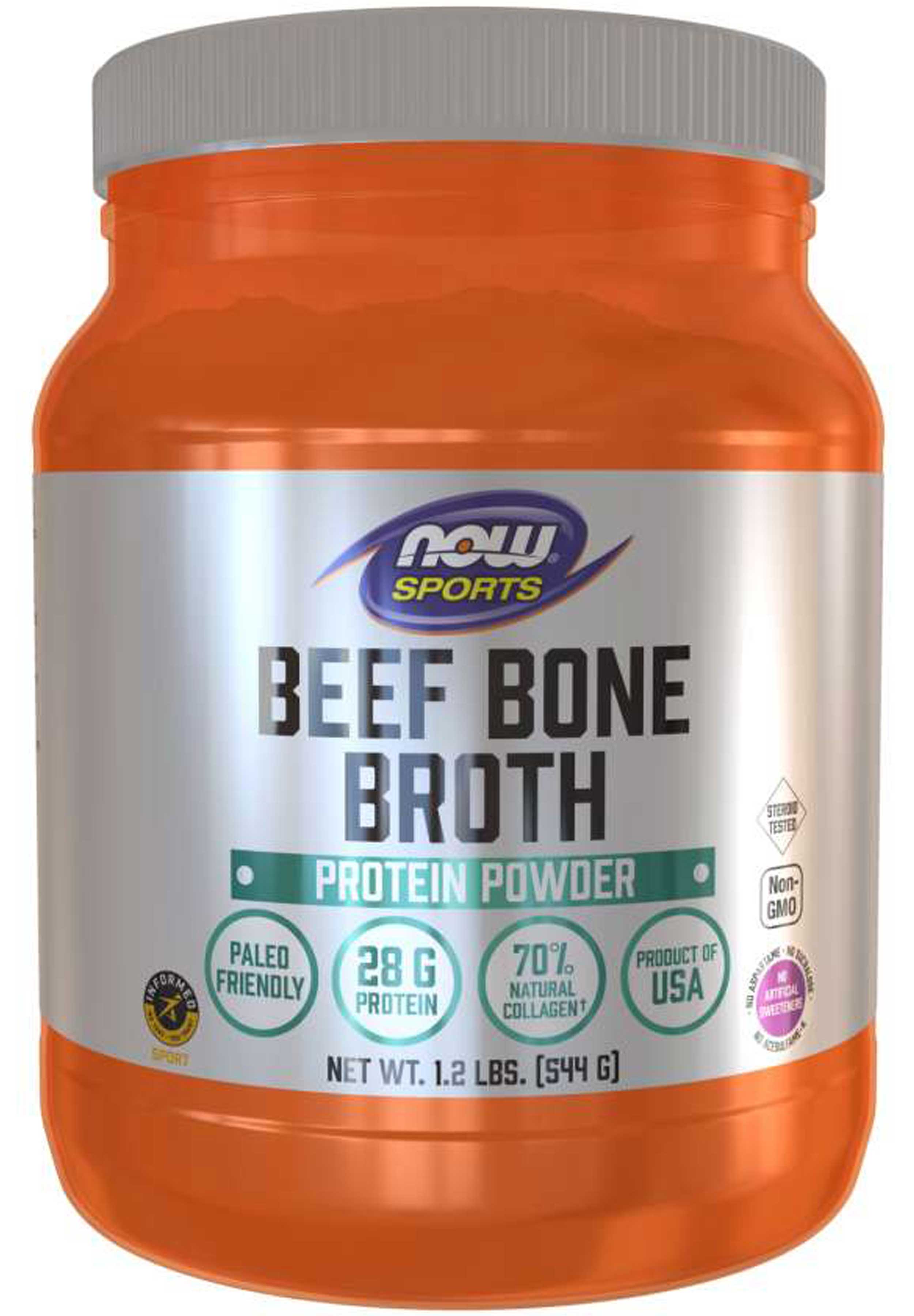 NOW Sports Beef Bone Broth Powder