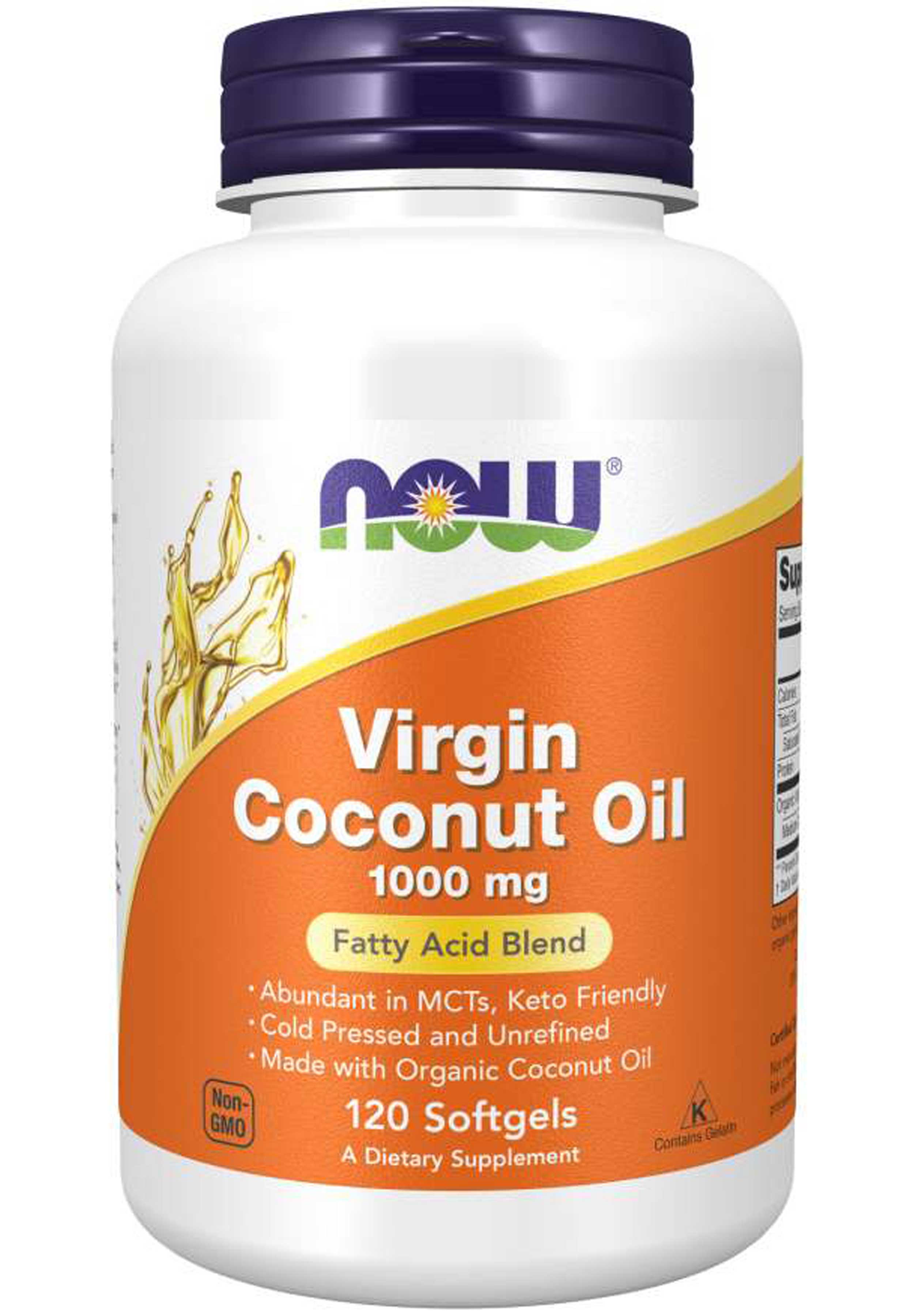 NOW Virgin Coconut Oil 1000 mg