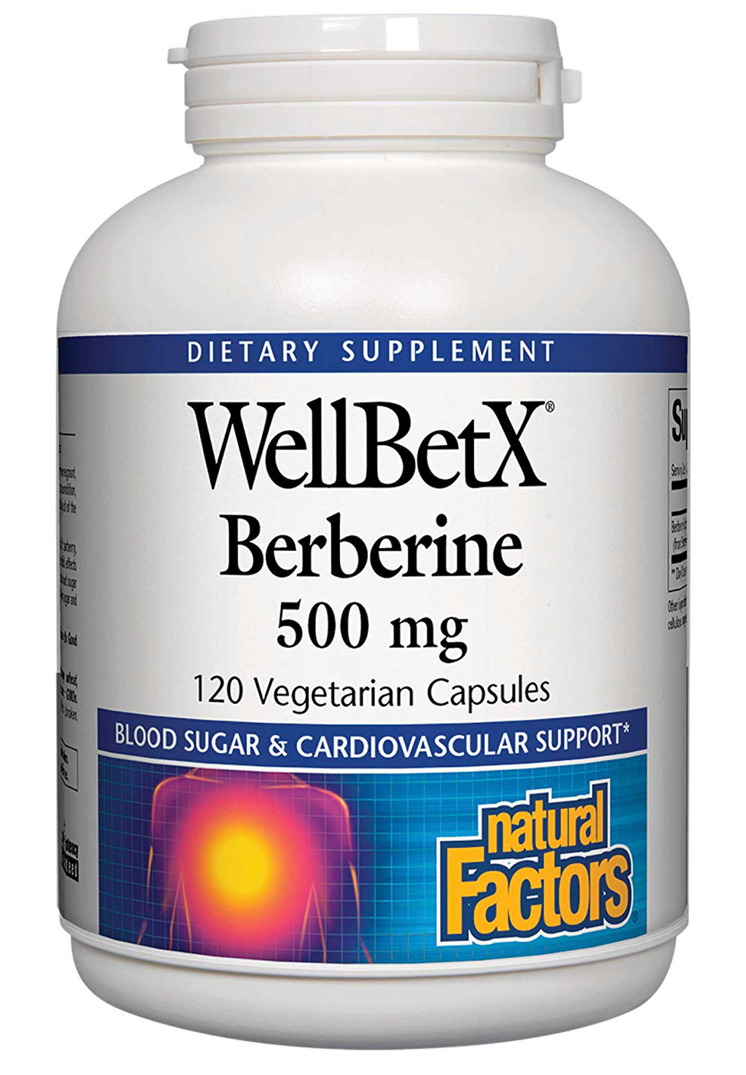 Natural Factors WellBetX Berberine 500 mg 120vcaps