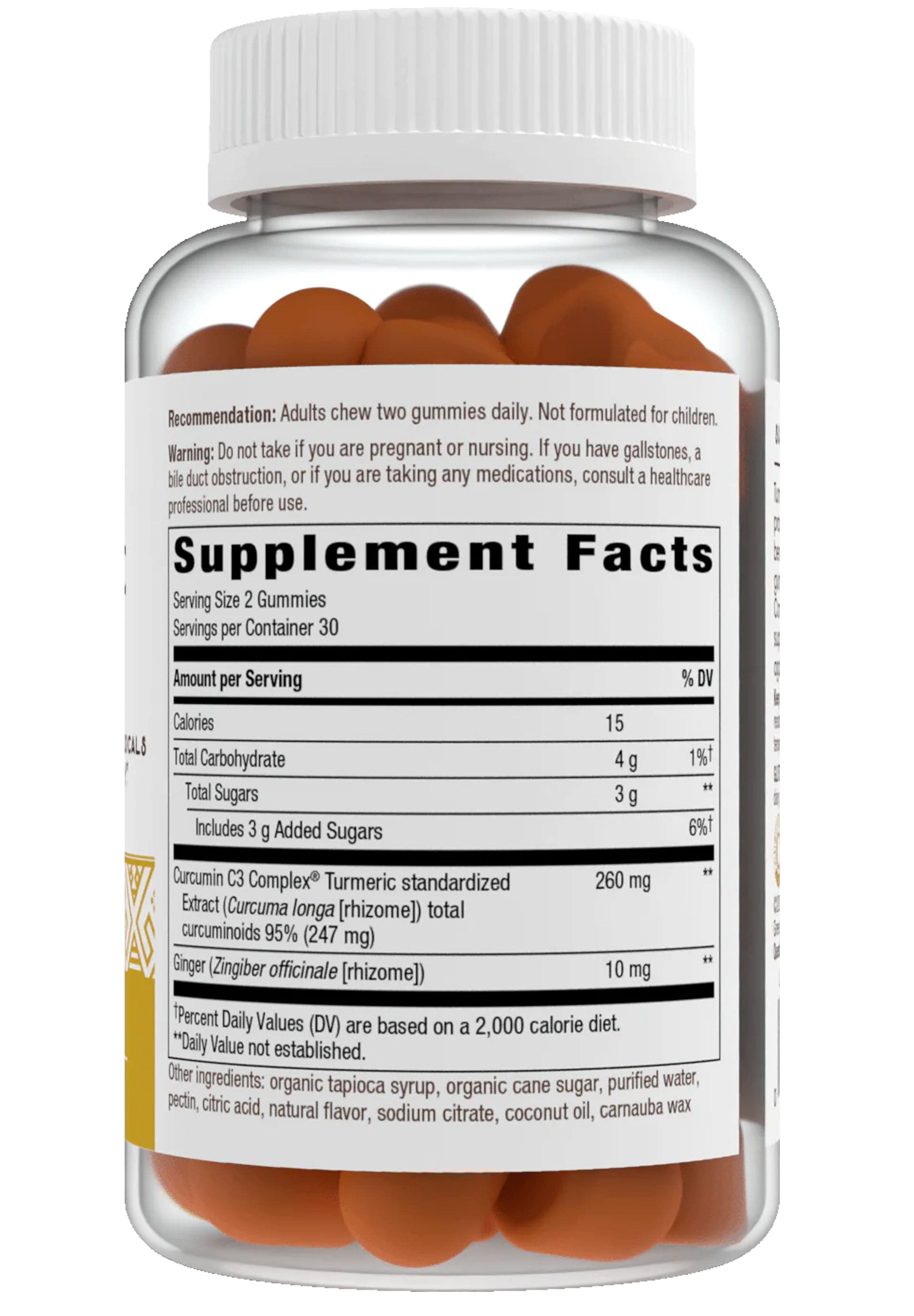 Nature's Way Turmeric Ginger Gummies Ingredients