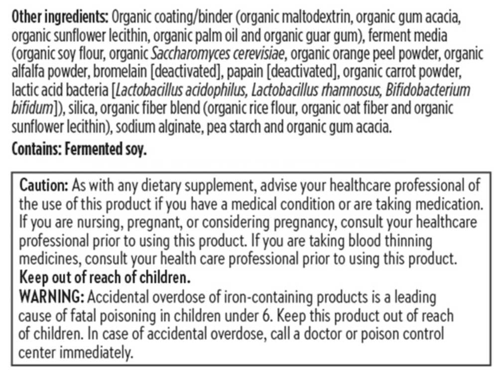 New Chapter Every Woman's One Daily Multi Ingredients