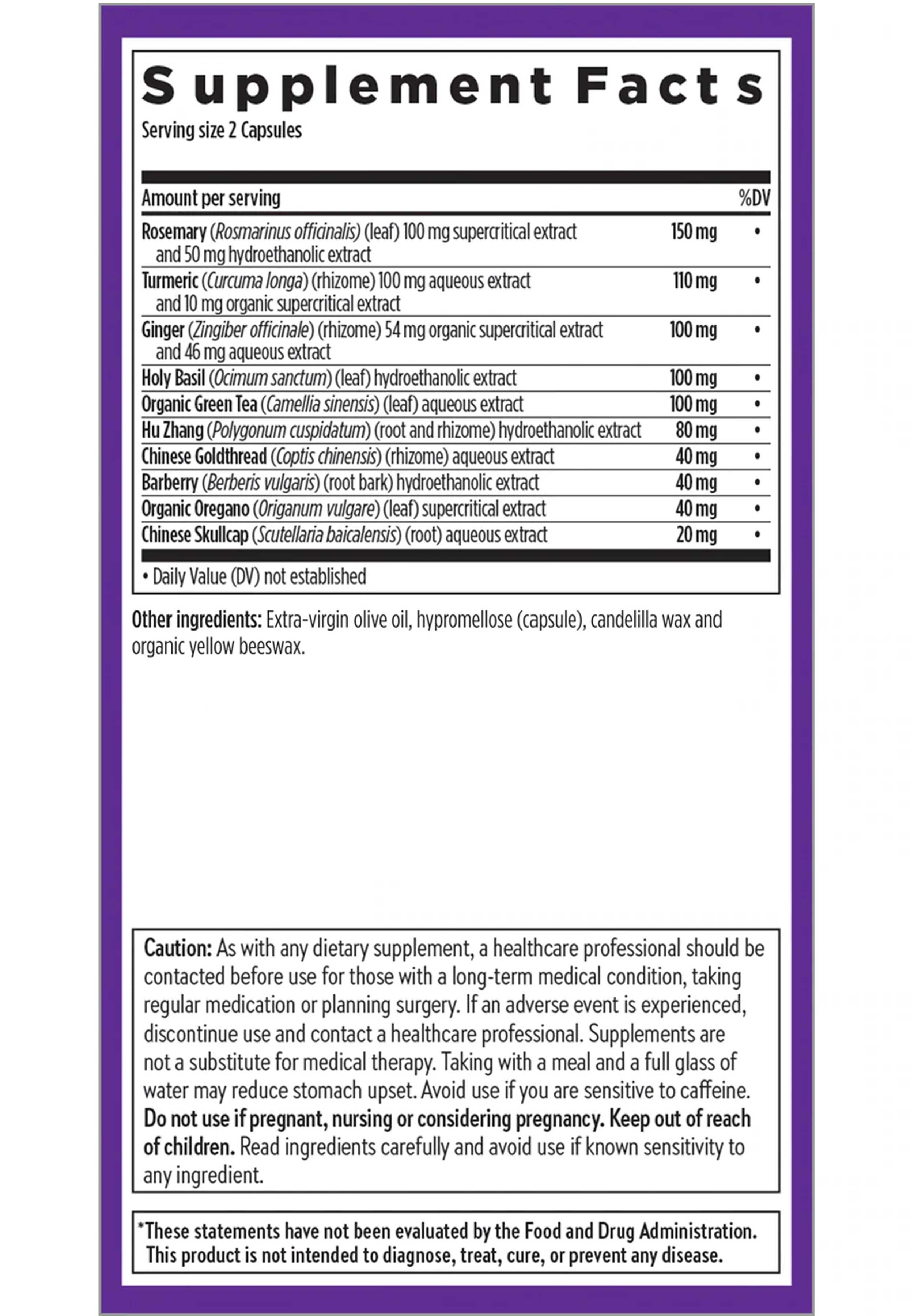 New Chapter Zyflamend Ingredients