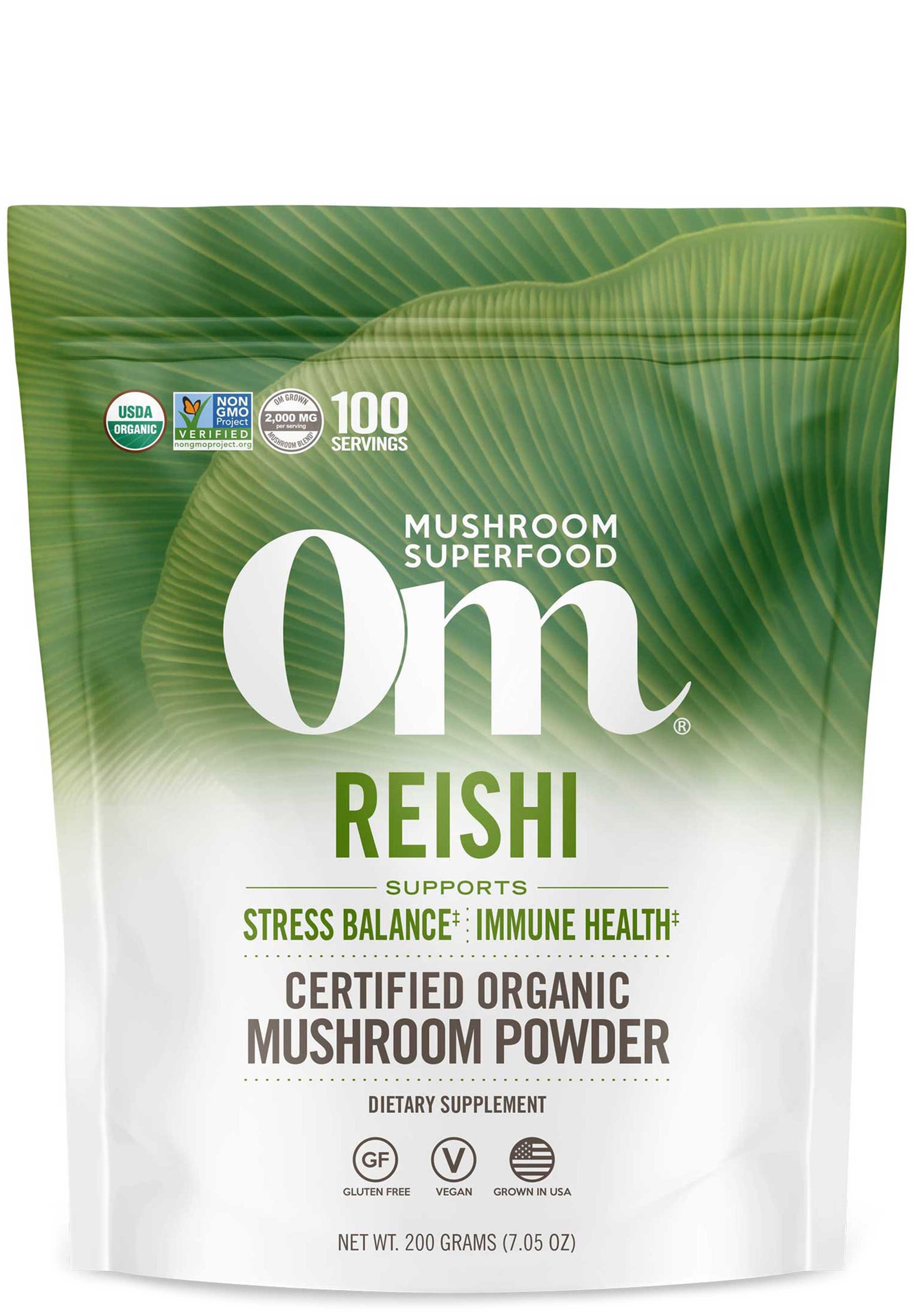 Om Mushrooms Reishi (Ganoderma lucidum)