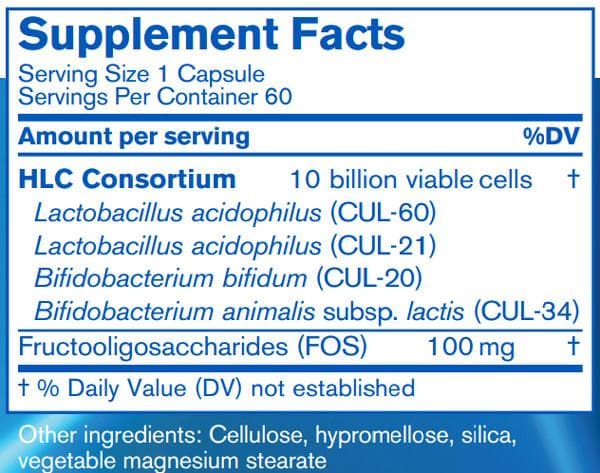 Pharmax HLC High Potency Capsules Ingredients