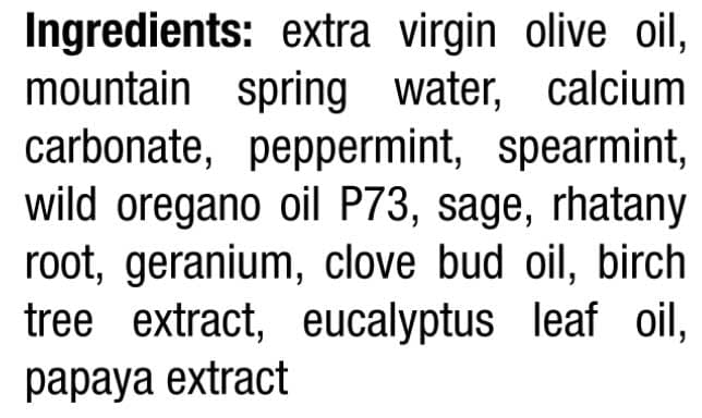 Physician's Strength OregaSmile Toothpaste Ingredients