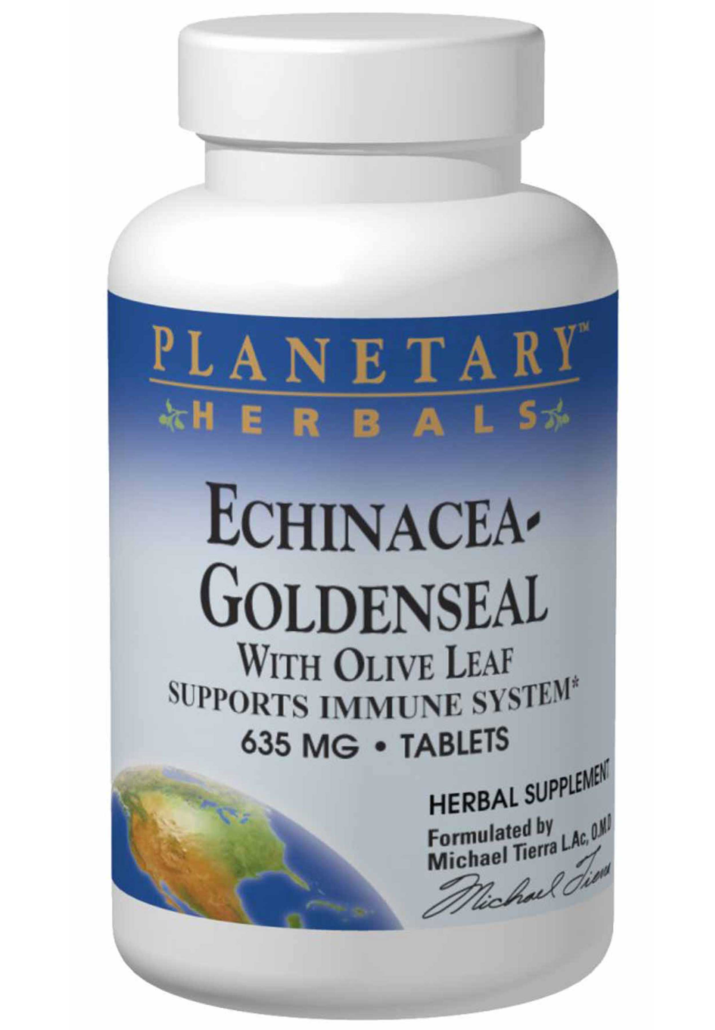 Planetary Herbals Echinacea-Goldenseal with Olive Leaf