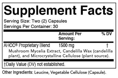 Prescribed Choice AHCC Ingredients