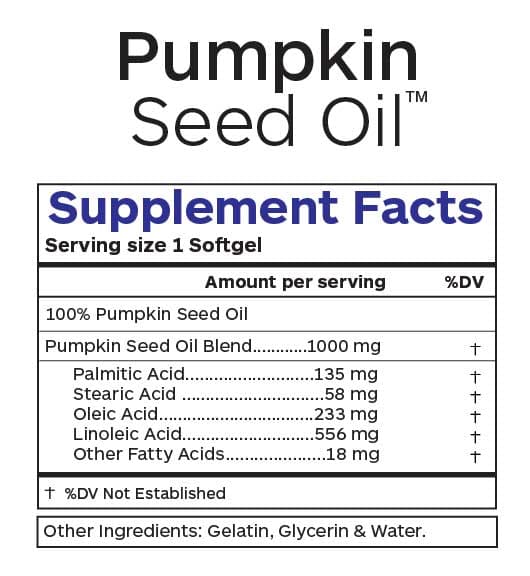 Professional Botanicals Pumpkin Seed Oil Ingredients